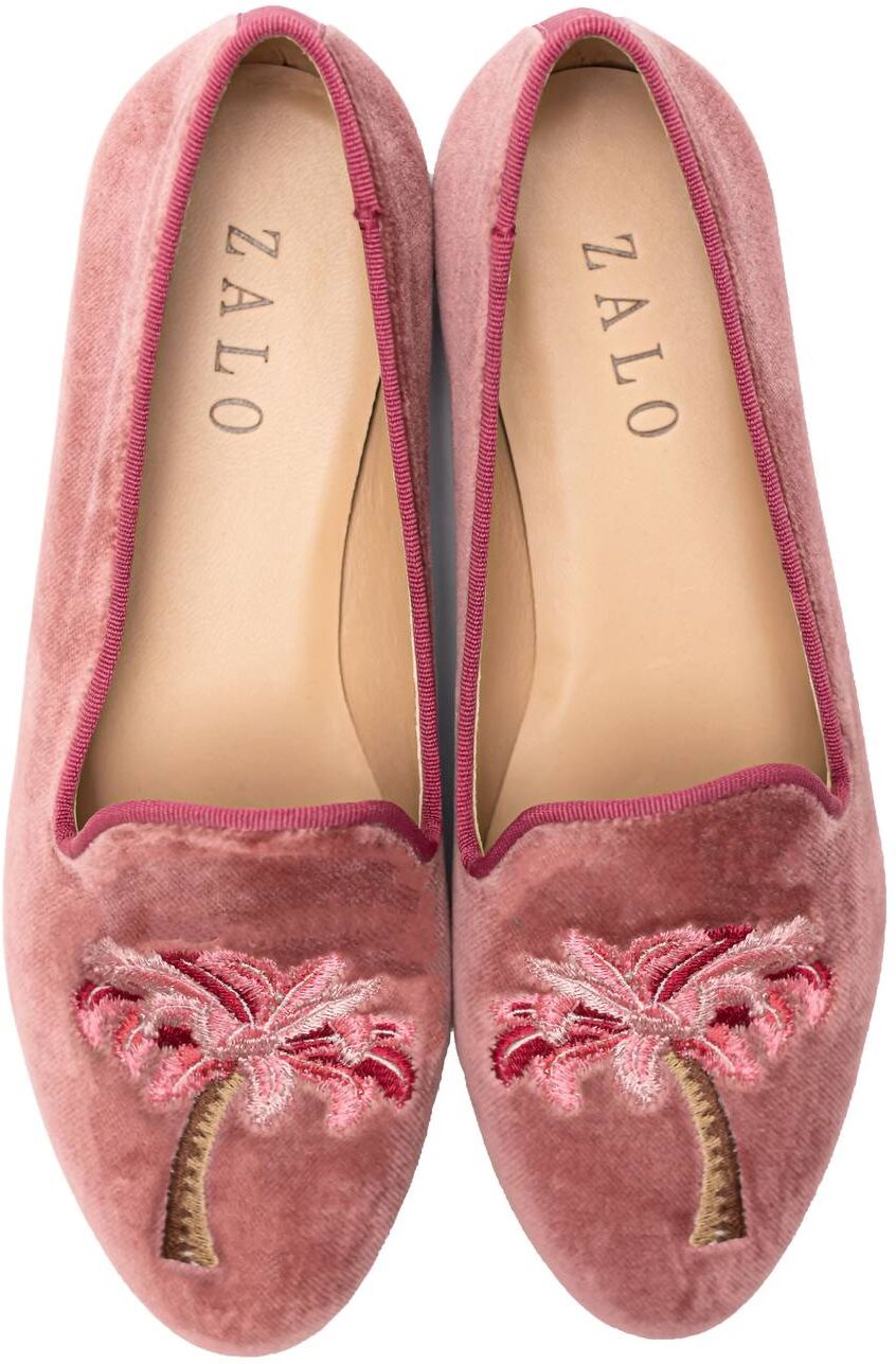 HOUSE OF ZALO Palma Slipper In Rose US 6 female