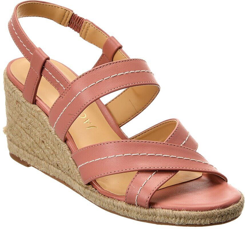 Jack Rogers Polly Leather Mid Wedge Sandal US 10 female