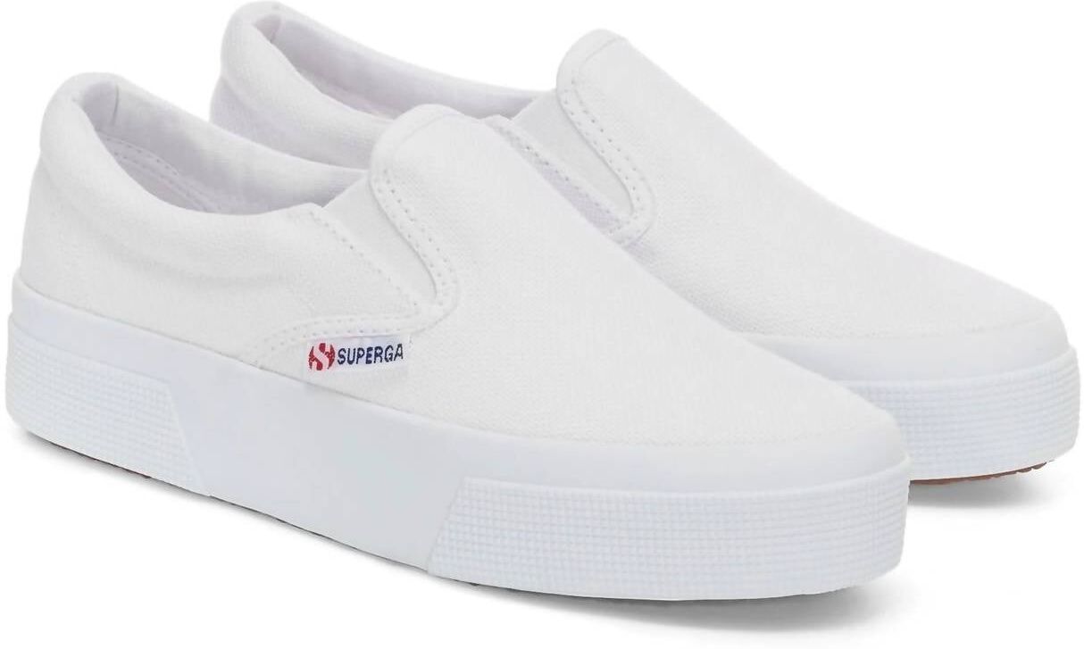 Superga 2740 Platform Slip On Shoes In White EU 40 female