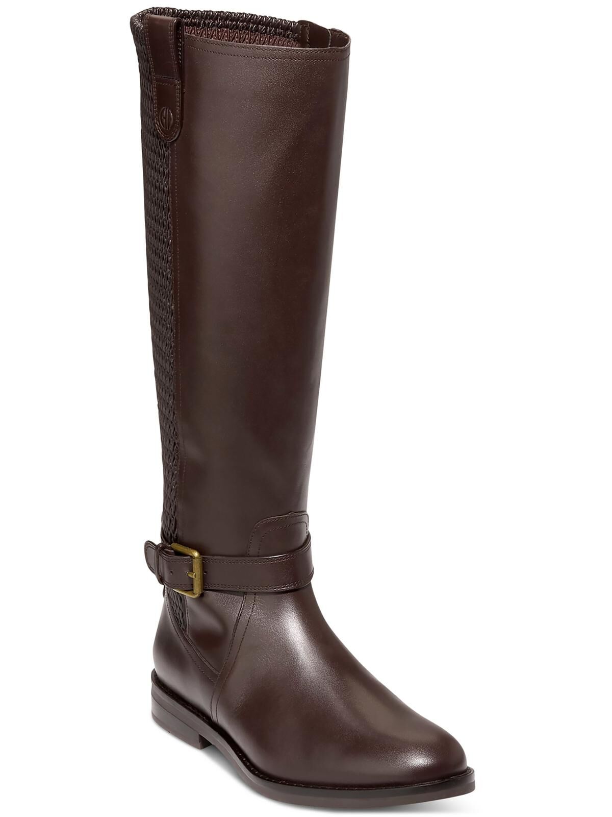 Cole Haan Cape Stretch Boot Womens Leather Stretch Knee-High Boots US 6.5 female
