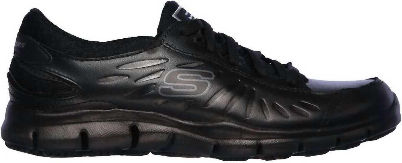 Skechers Women's Eldred Sr Work Shoes - Medium In Black US 5.5 female