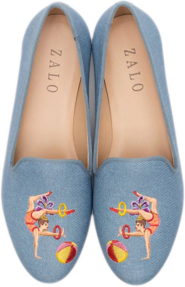 HOUSE OF ZALO Acrobat Slipper In Denim US 11 female