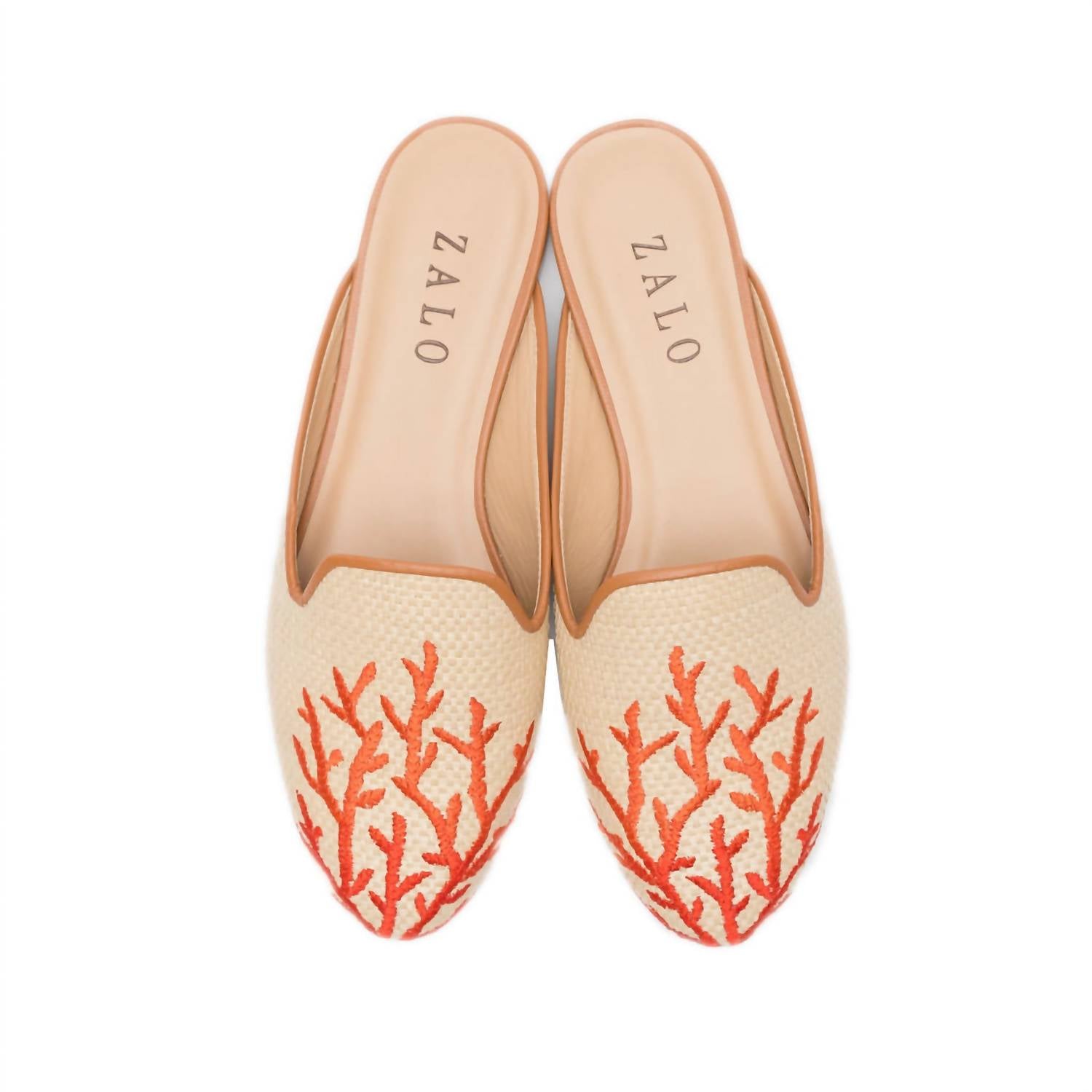 HOUSE OF ZALO Coral Mule In Natural US 10.5 female