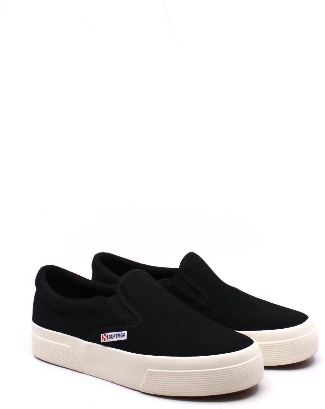 Superga 2740 Platform Slip On Shoes In Black EU 39.5 female