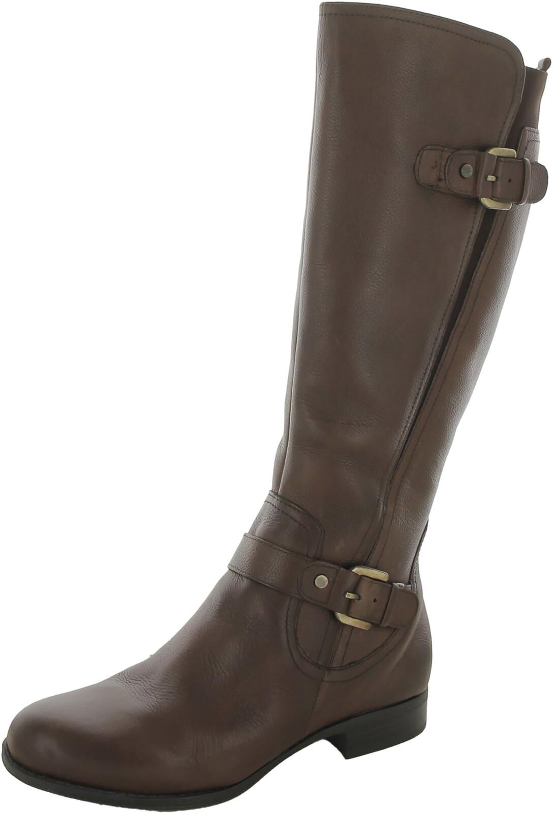 Naturalizer Jean Womens Leather Knee-High Motorcycle Boots US 7.5 female