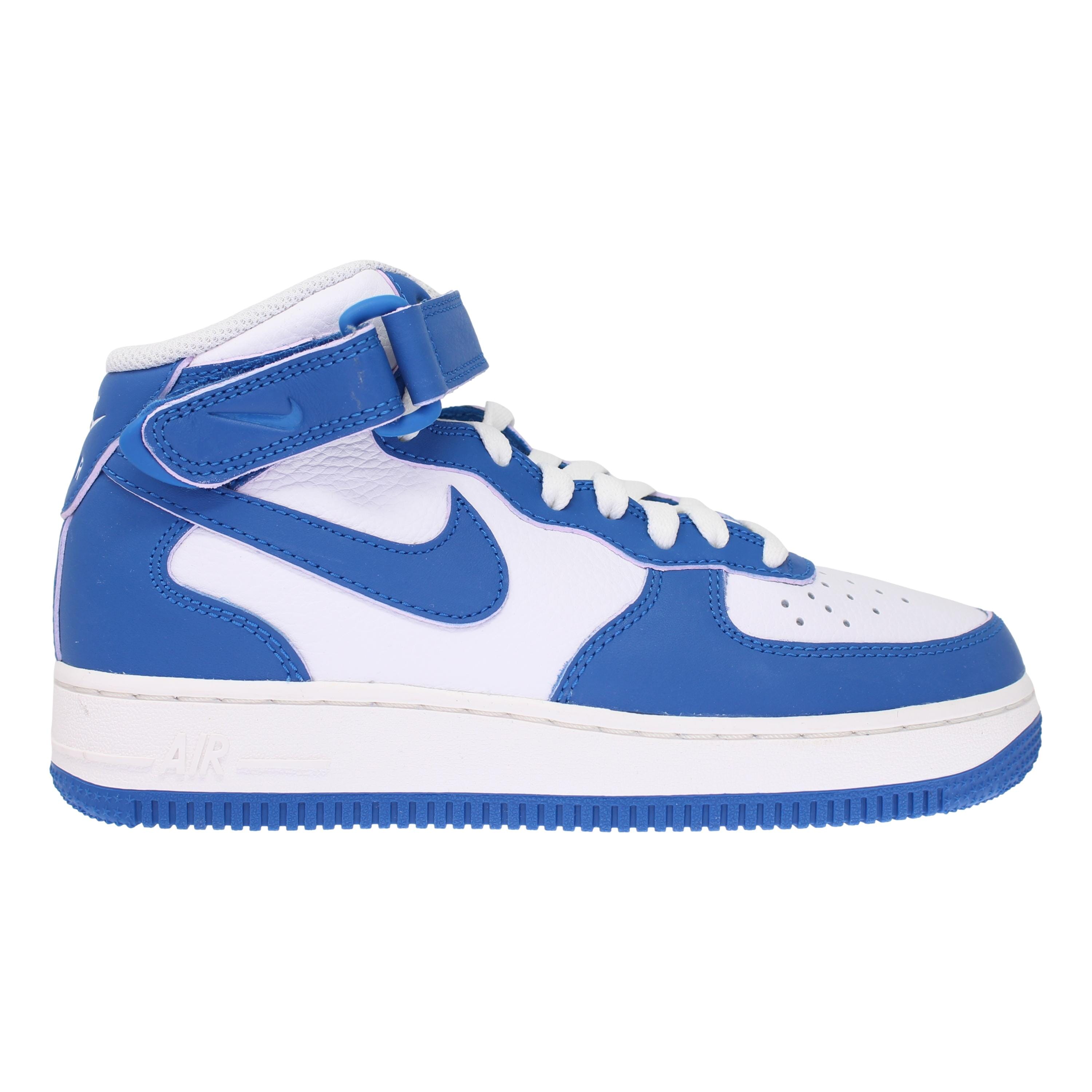 Nike Air Force 1 '07 Mid White/Military Blue-Sail-Doll  DX3721-100 Women's - blue - Size: US 6