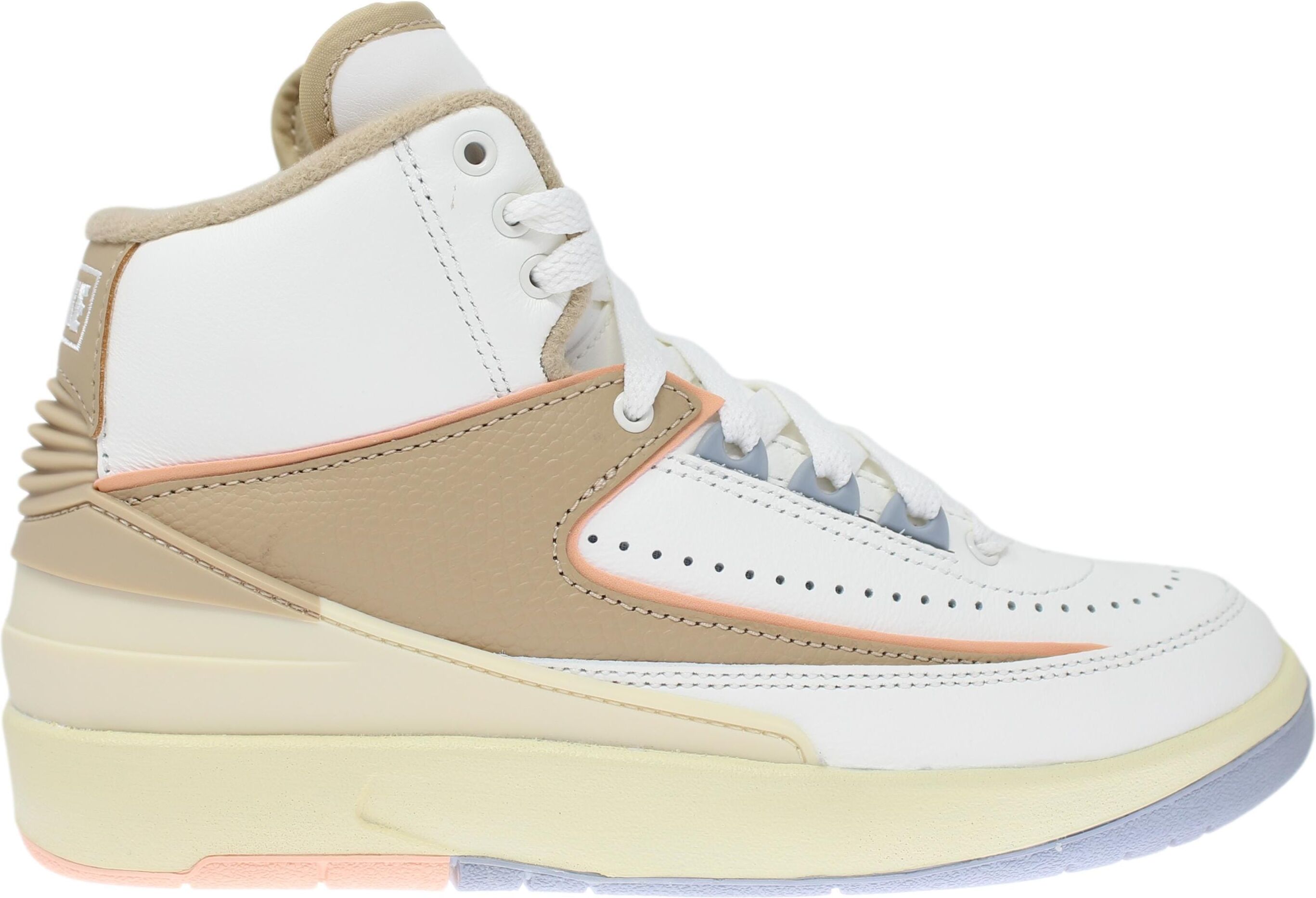 Nike Air Jordan 2 Retro Sail/Desert-Sunset Haze-Muslin DX4400-118 Women's US 7.5 female