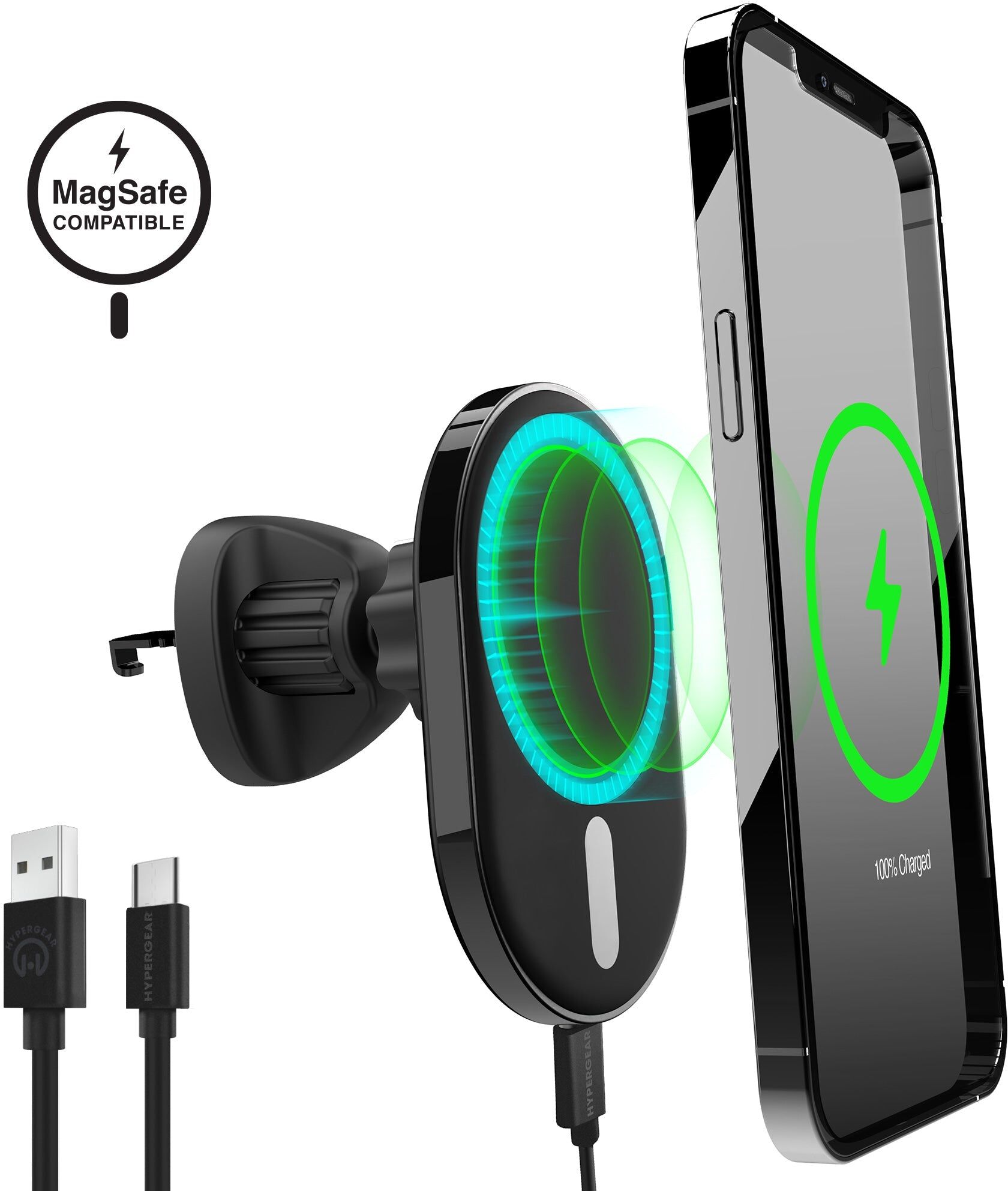 HyperGear MagVent Wireless Car Charging Mount for iPhone 13