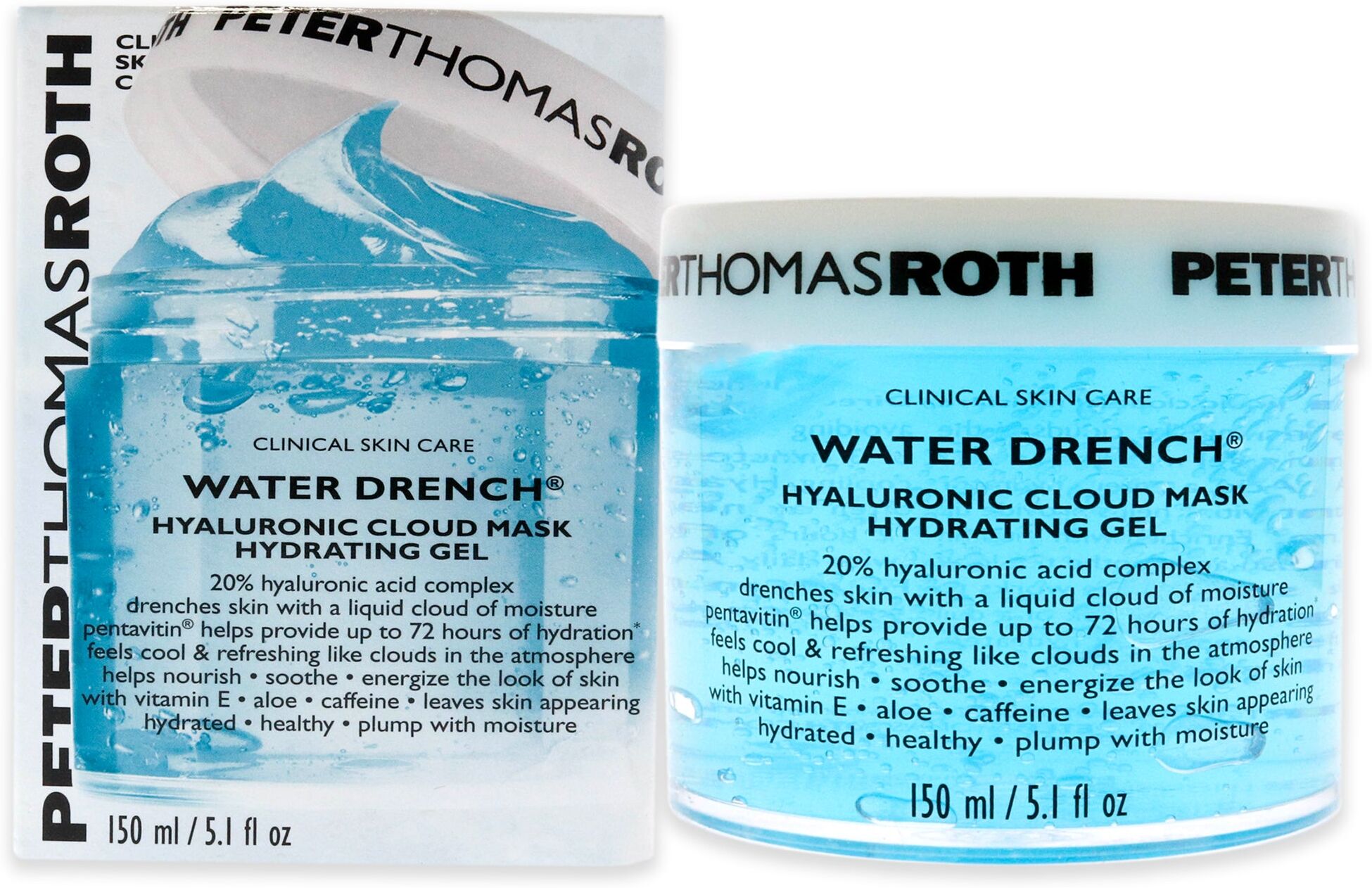 Water Drench Hyaluronic Cloud Hydrating Gel by Peter Thomas Roth for Unisex - 5.1 oz Gel 5.1 oz unisex