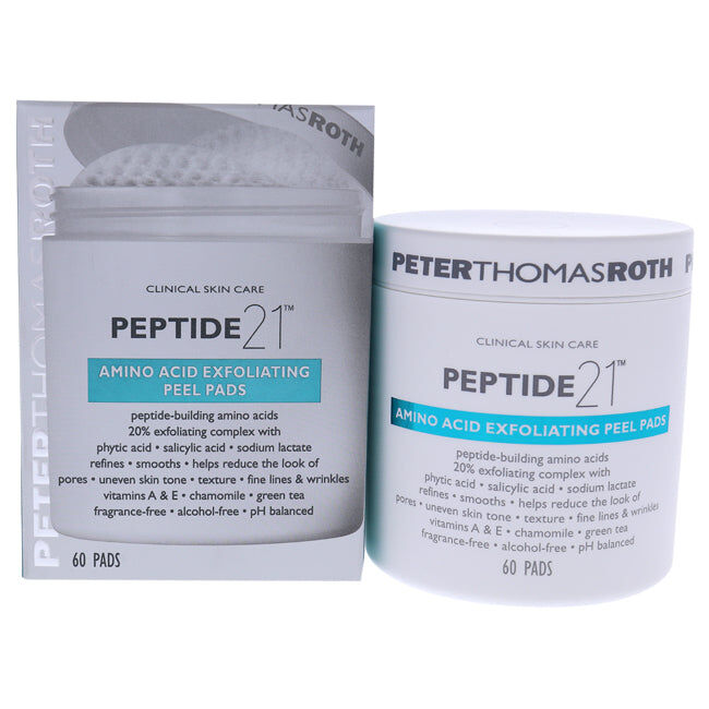 Peptide 21 Amino Acid Exfoliating Peel Pads by Peter Thomas Roth for Unisex - 60 Count Pads Large unisex