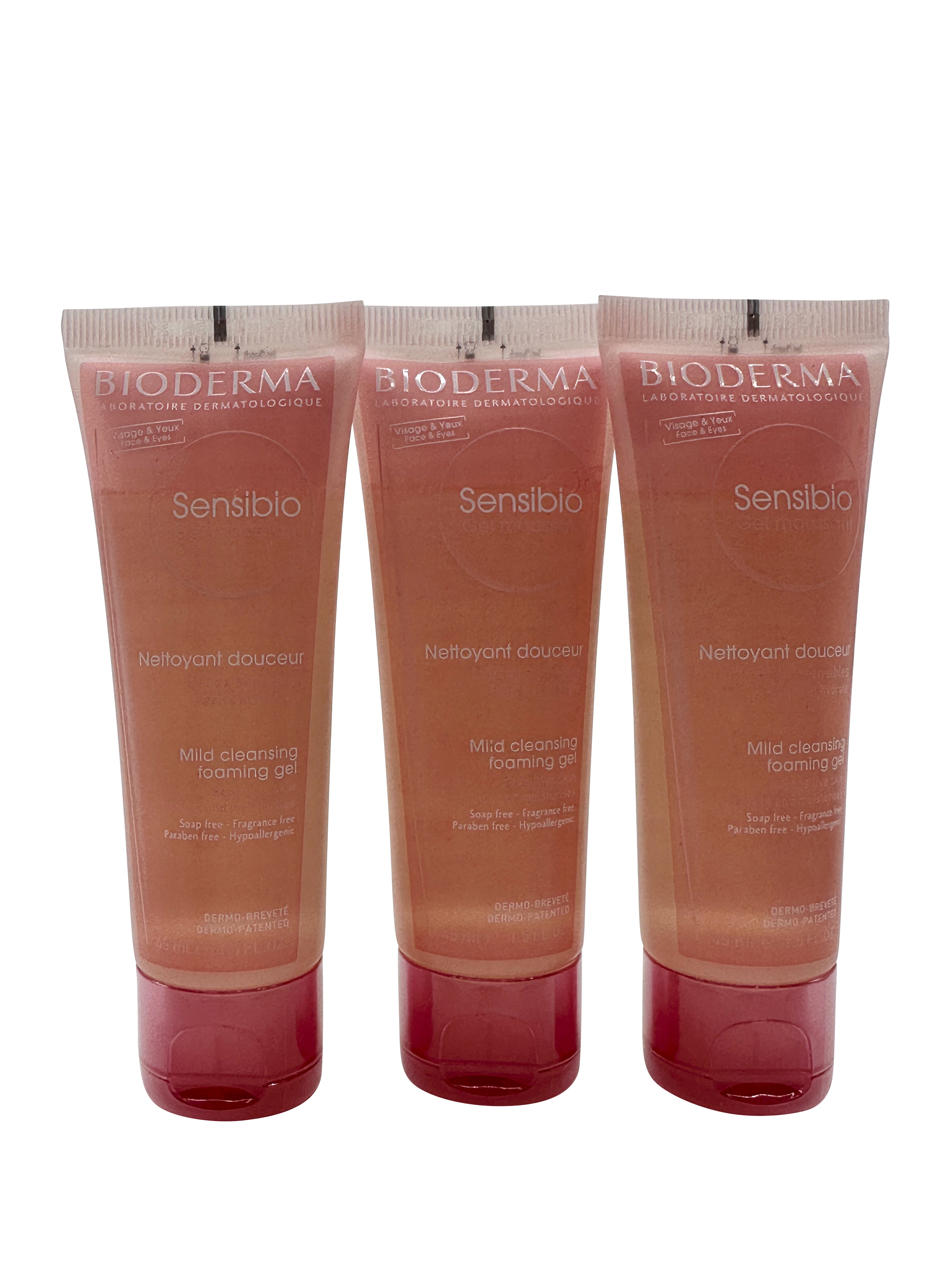 Bioderma Sensibio Mild Cleansing Foaming Gel Sensitive Skin 1.5 OZ Pack of 3 One Size