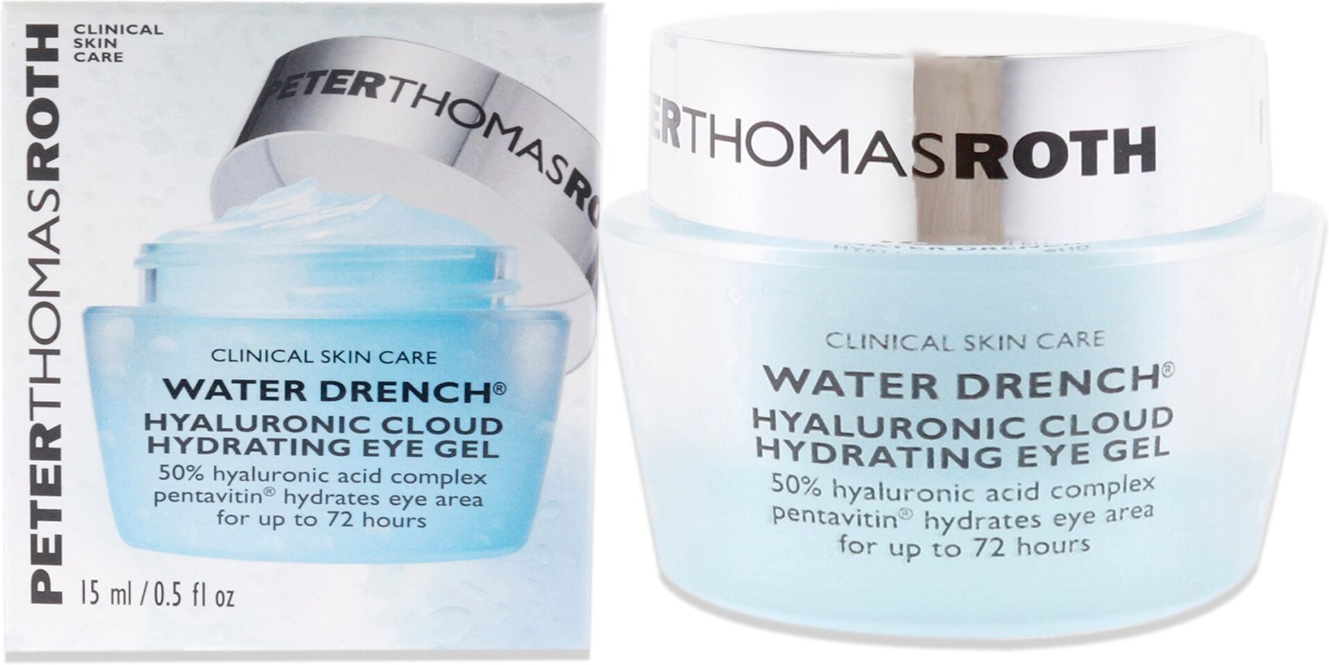 Water Drench Hyaluronic Cloud Hydrating Eye Gel by Peter Thomas Roth for Unisex - 0.5 oz Gel One Size unisex