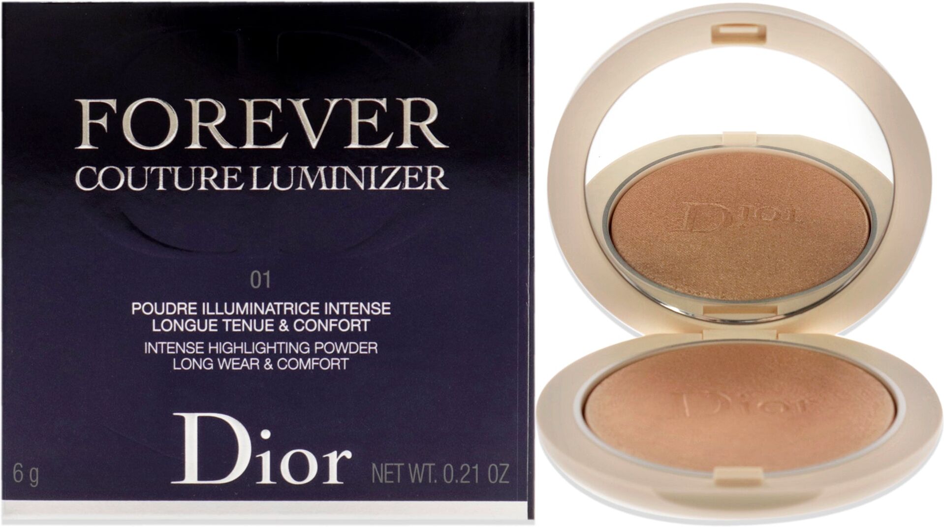 Forever Couture Luminizer - 01 Nude Glow by Christian Dior for Women - 0.21 oz Highlighter Small