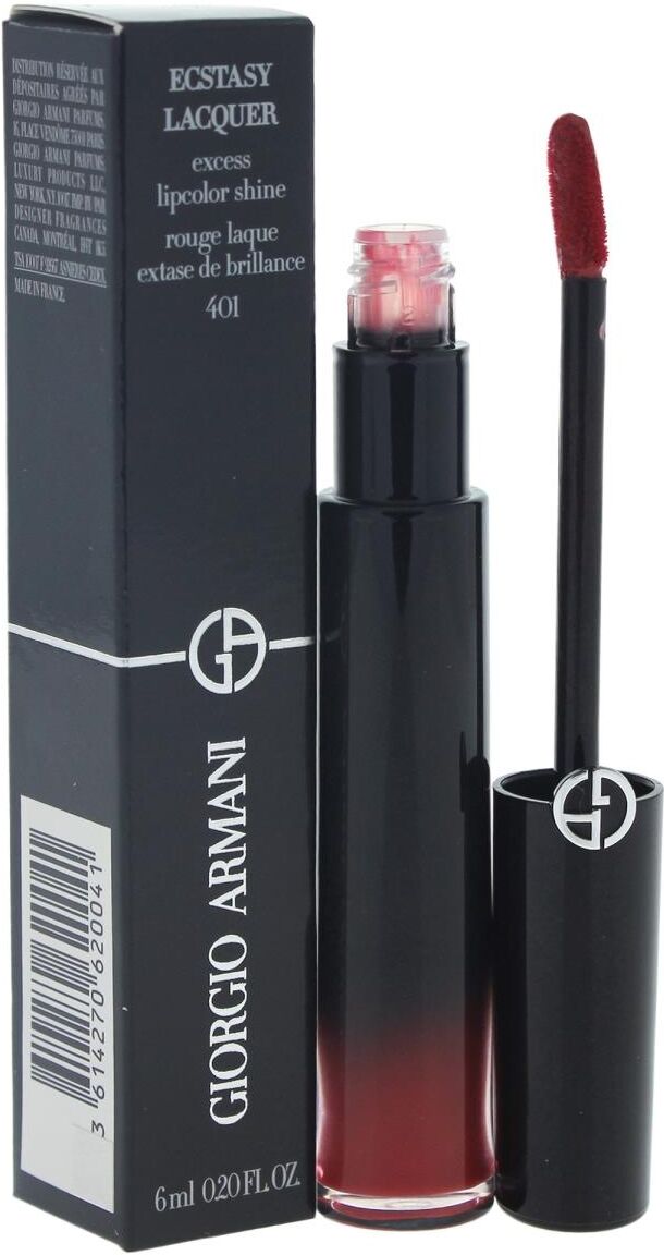 Giorgio Armani C-11638 0.2 oz No. 401 Ecstasy Lacquer Excess Shine Lip Gloss - Red Chrome Armani for Women One Size