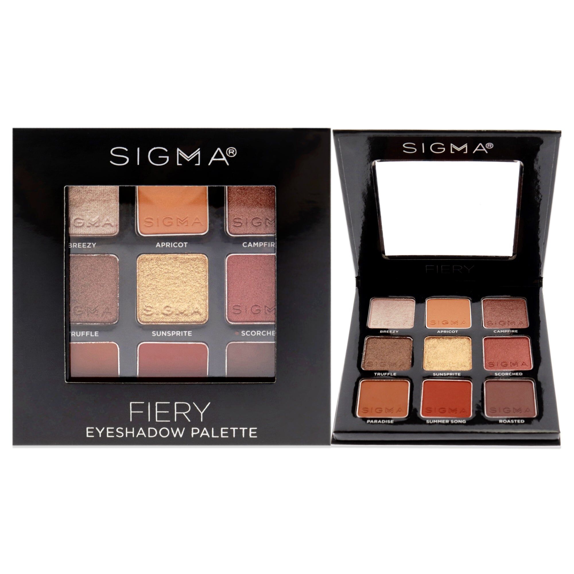 Sigma Beauty Fiery Eyeshadow Palette For Women 0.32 oz Eye Shadow Small