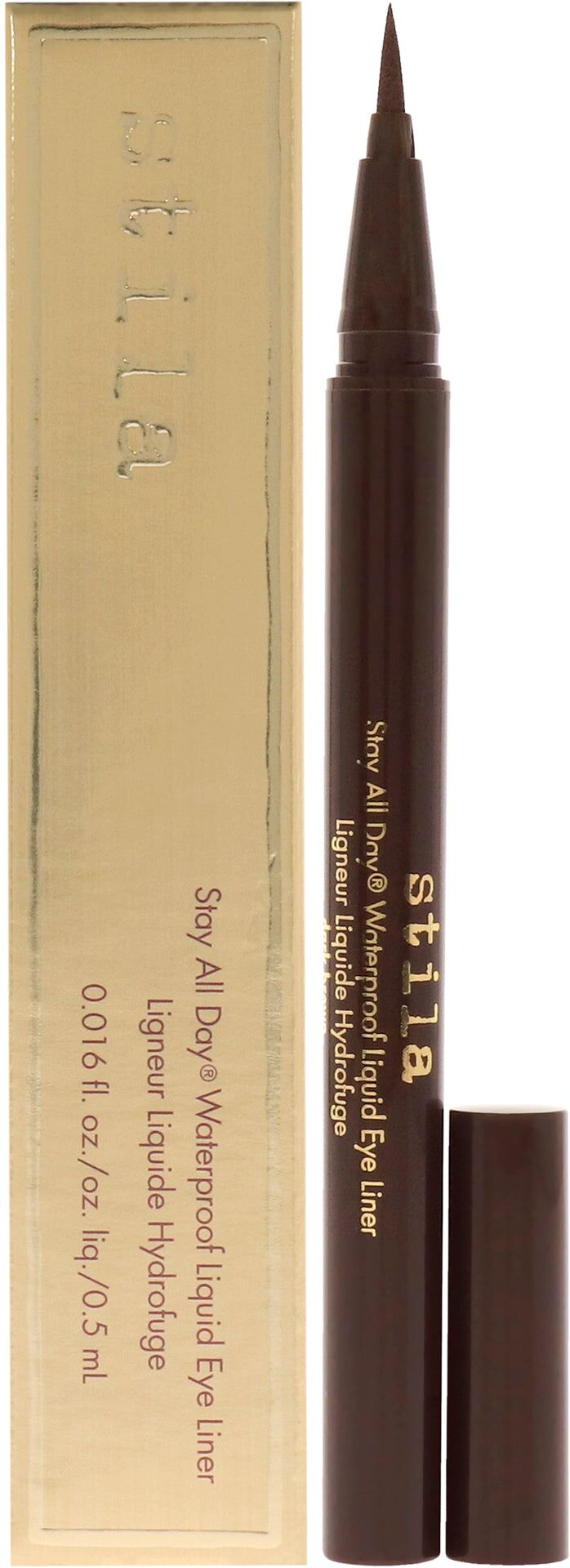 Stay All Day Waterproof Liquid Eye Liner - Dark Brown by Stila for Women - 0.016 oz Eyeliner Small