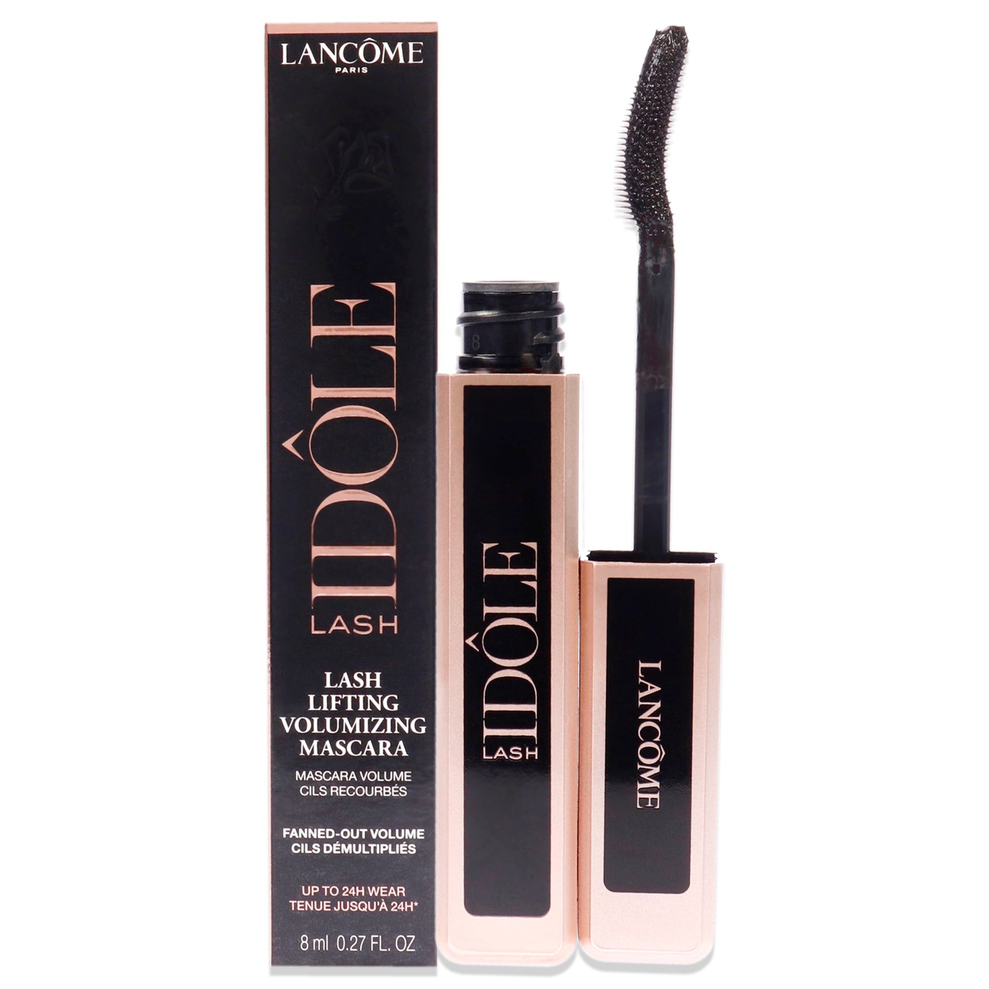 Lash Idole Lifting and Volumizing Mascara - 01 Glossy Black by Lancome for Women - 0.27 oz Mascara Small