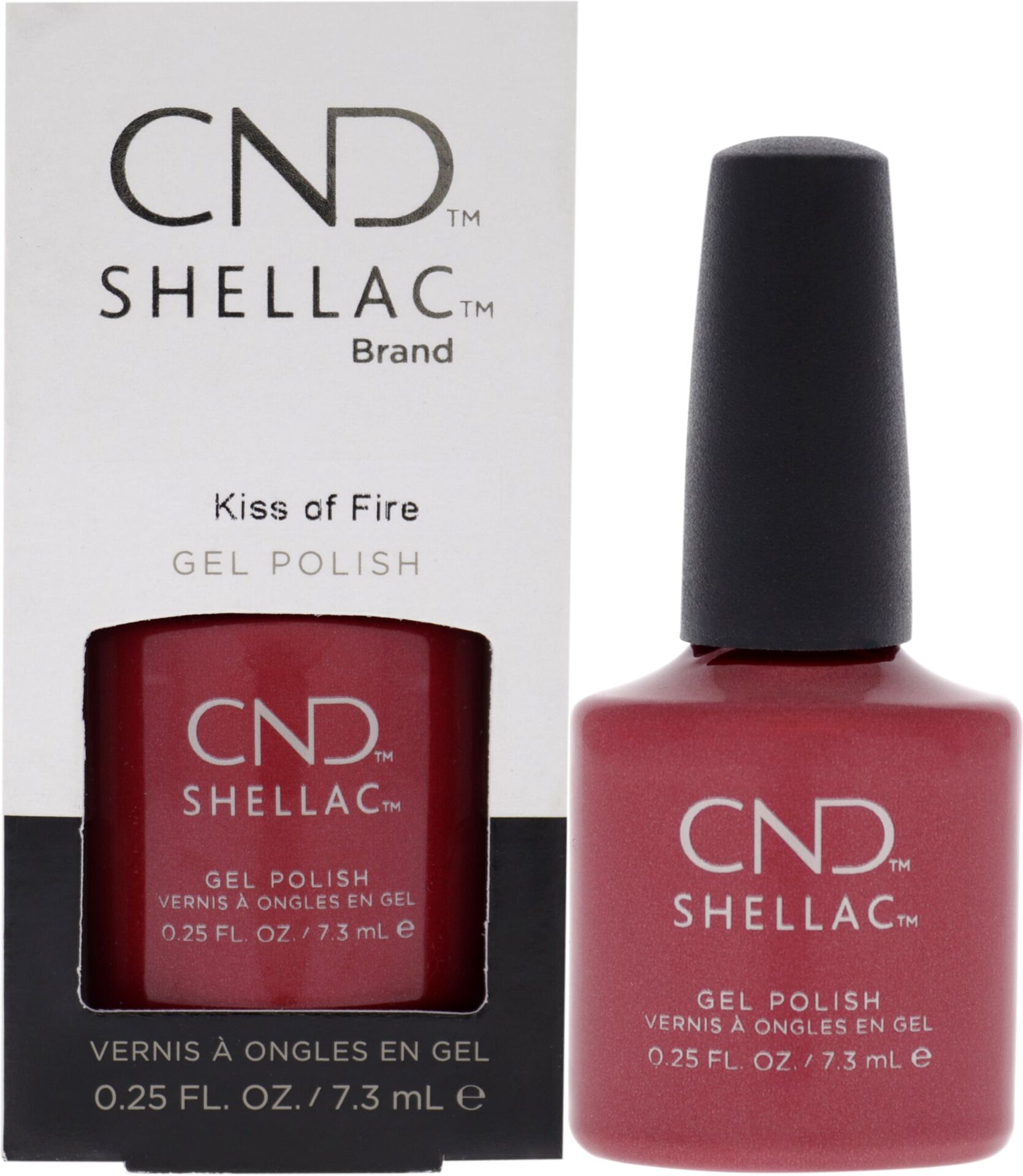 Shellac Nail Color - Kiss Of Fire by CND for Women - 0.25 oz Nail Polish Small