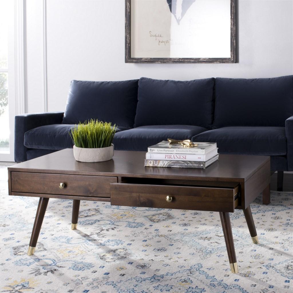 Safavieh Levinson Gold Cap Coffee Table