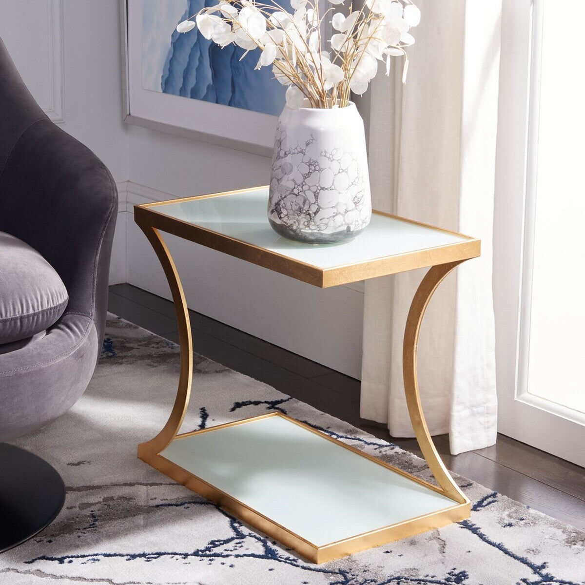 Safavieh Sullivan Gold Leaf Accent Table