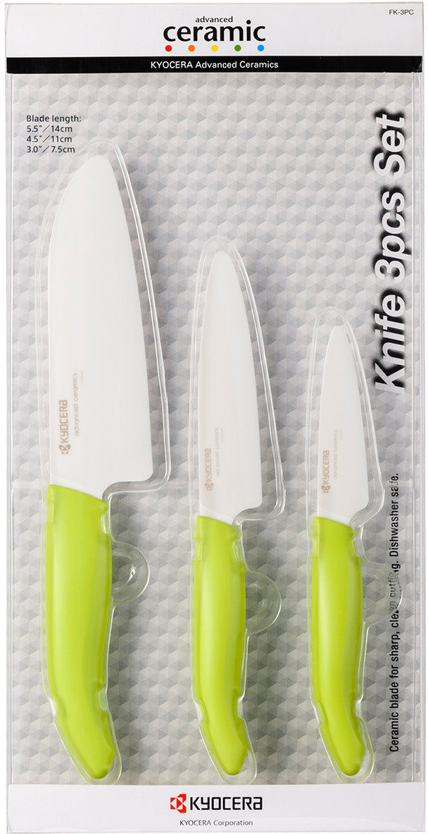 Kyocera Advanced Ceramics 3 Piece Revolution Series Knife Set