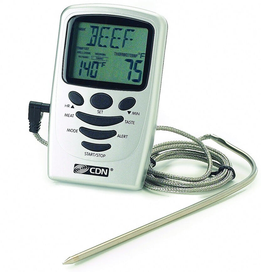 CDN Digital Probe In Oven Cooking Thermometer Timer DTP482 Kitchen