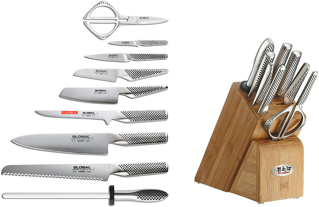 Global 10-Piece Takashi Knife Block Set