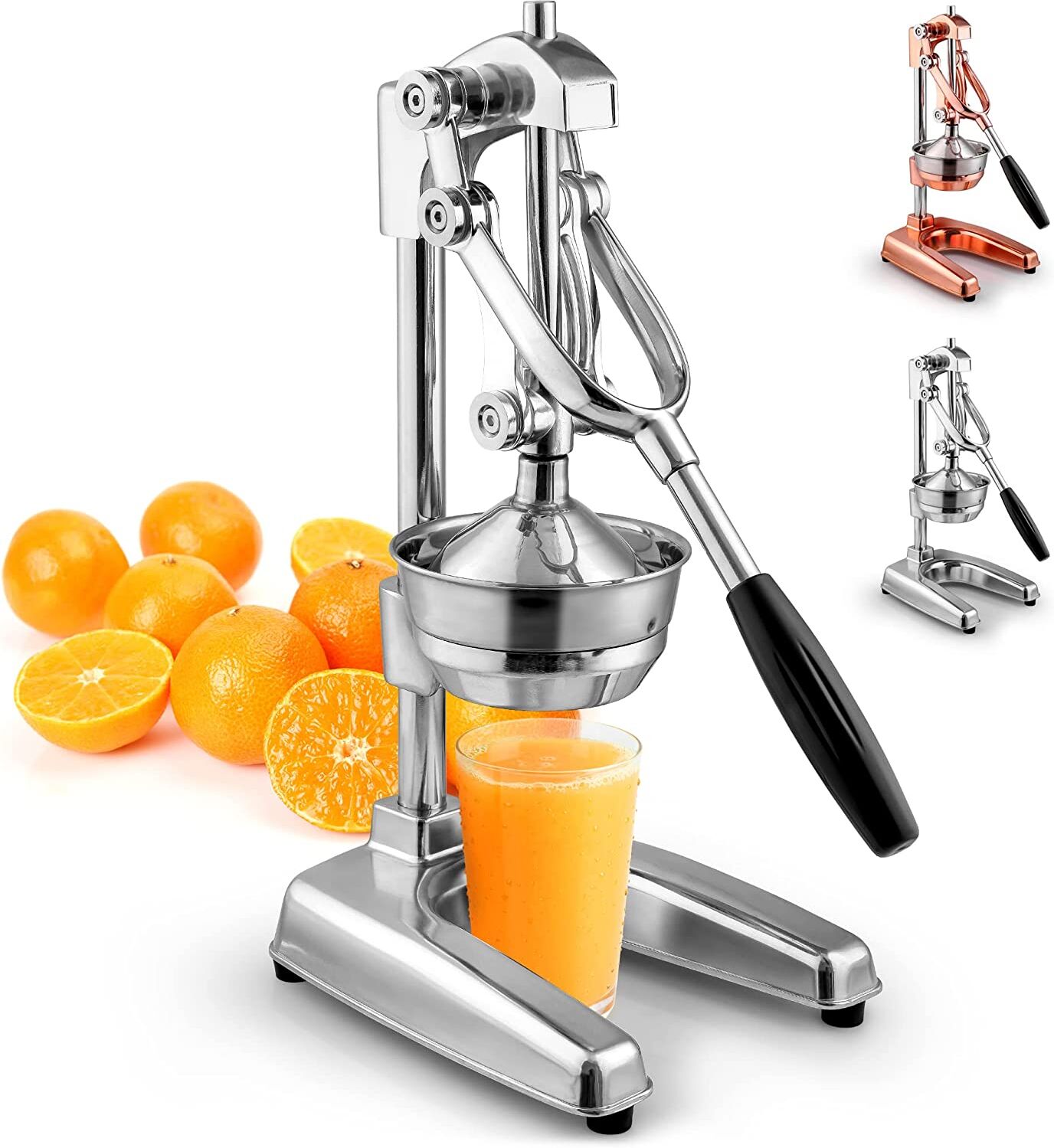 Zulay Kitchen Premium Citrus Juicer -Extra Tall Manual Citrus Press and Orange Squeezer