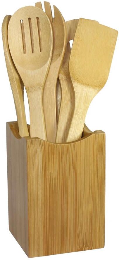 Oceanstar 7 Piece Bamboo Cooking Utensil Set One Size