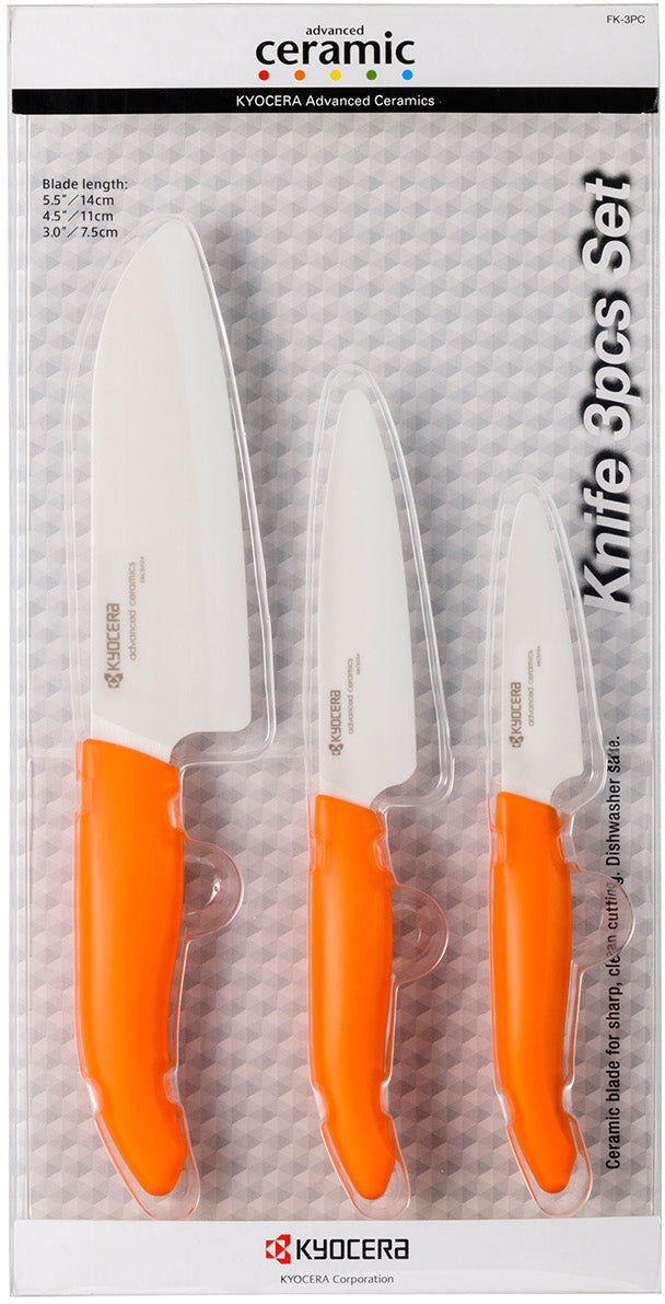 Kyocera Advanced Ceramics 3 Piece Revolution Series Knife Set