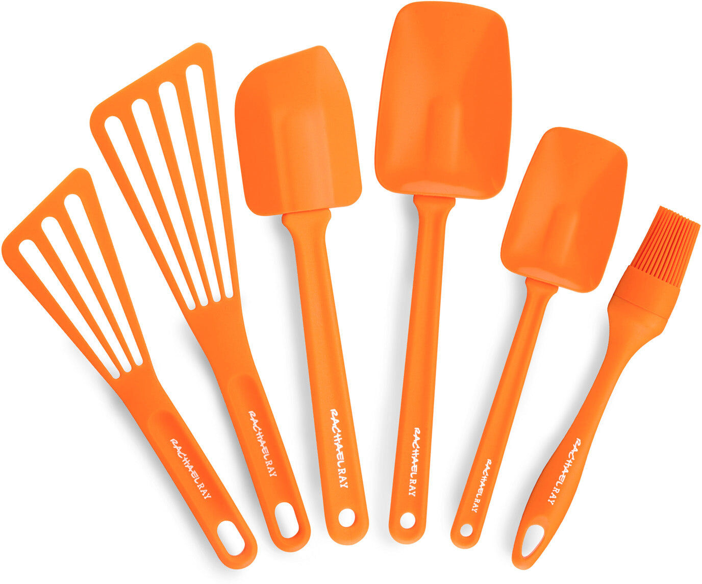 Rachael Ray 6 Piece Utensil Gadget Set Orange Kitchen Tool Set