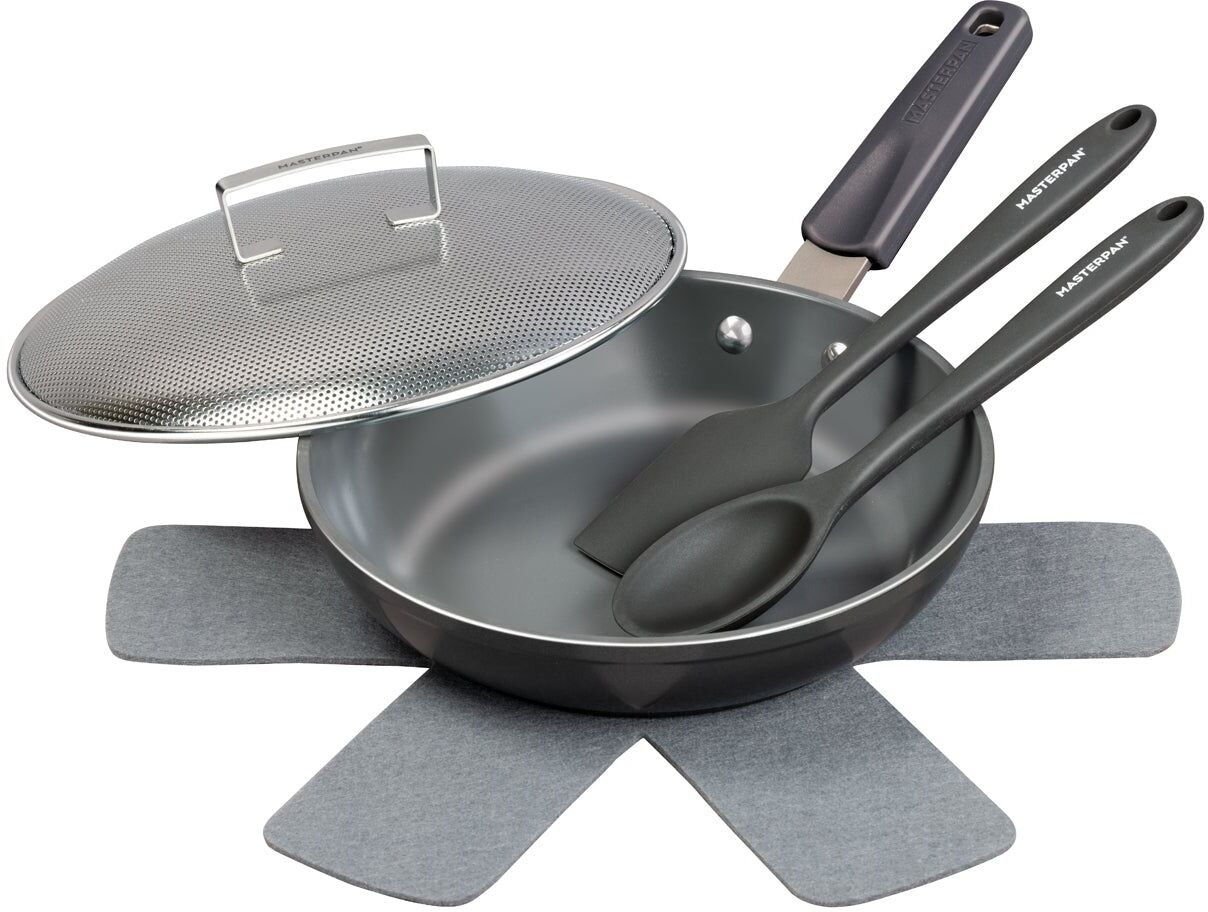 MasterPan Stovetop Oven Fry Pan & Skillet With Heat-In Steam-Out Lid