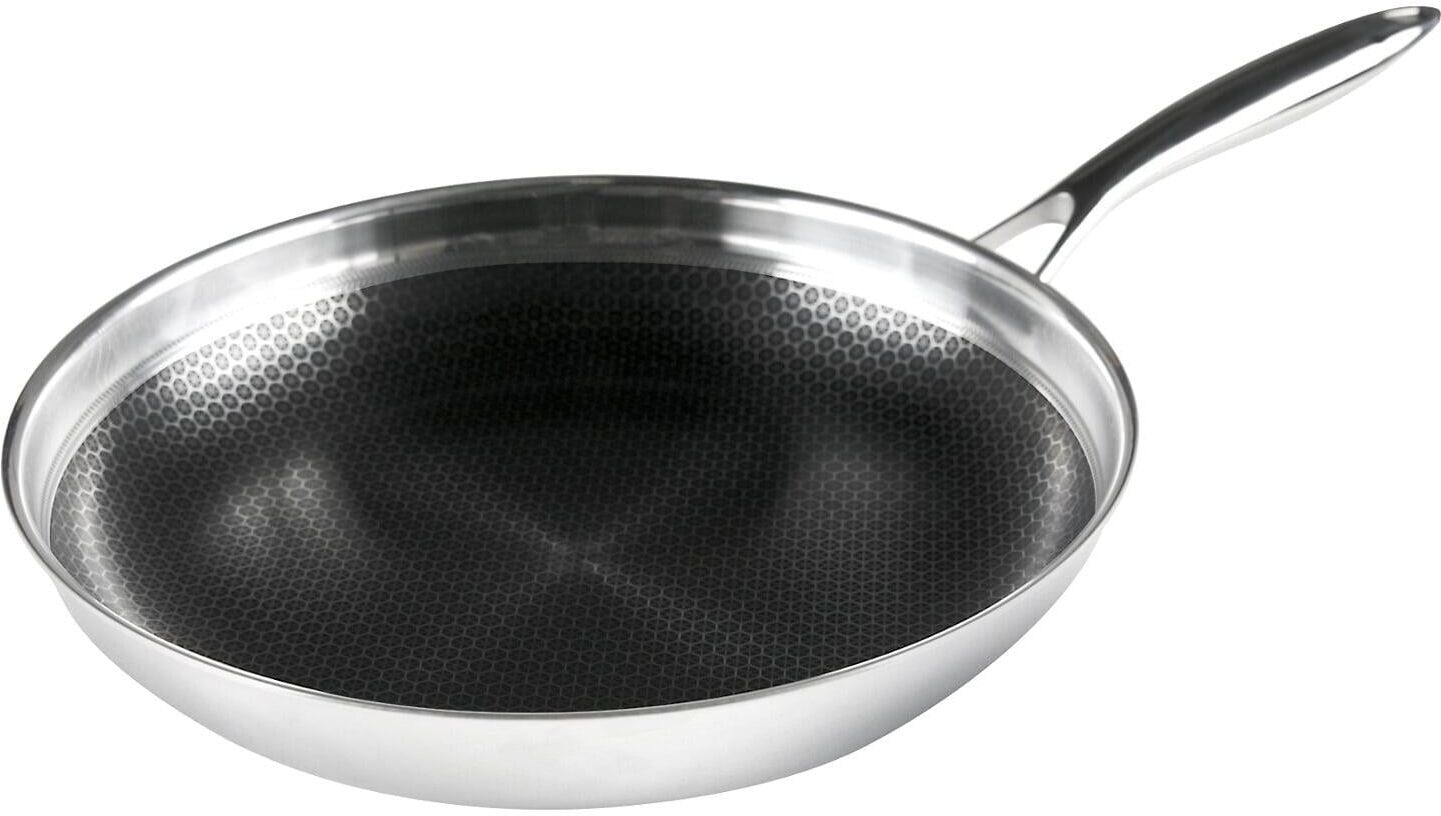 Frieling Black Cube 12-1/2 Inch Stainless/Nonstick Hybrid Fry Pan