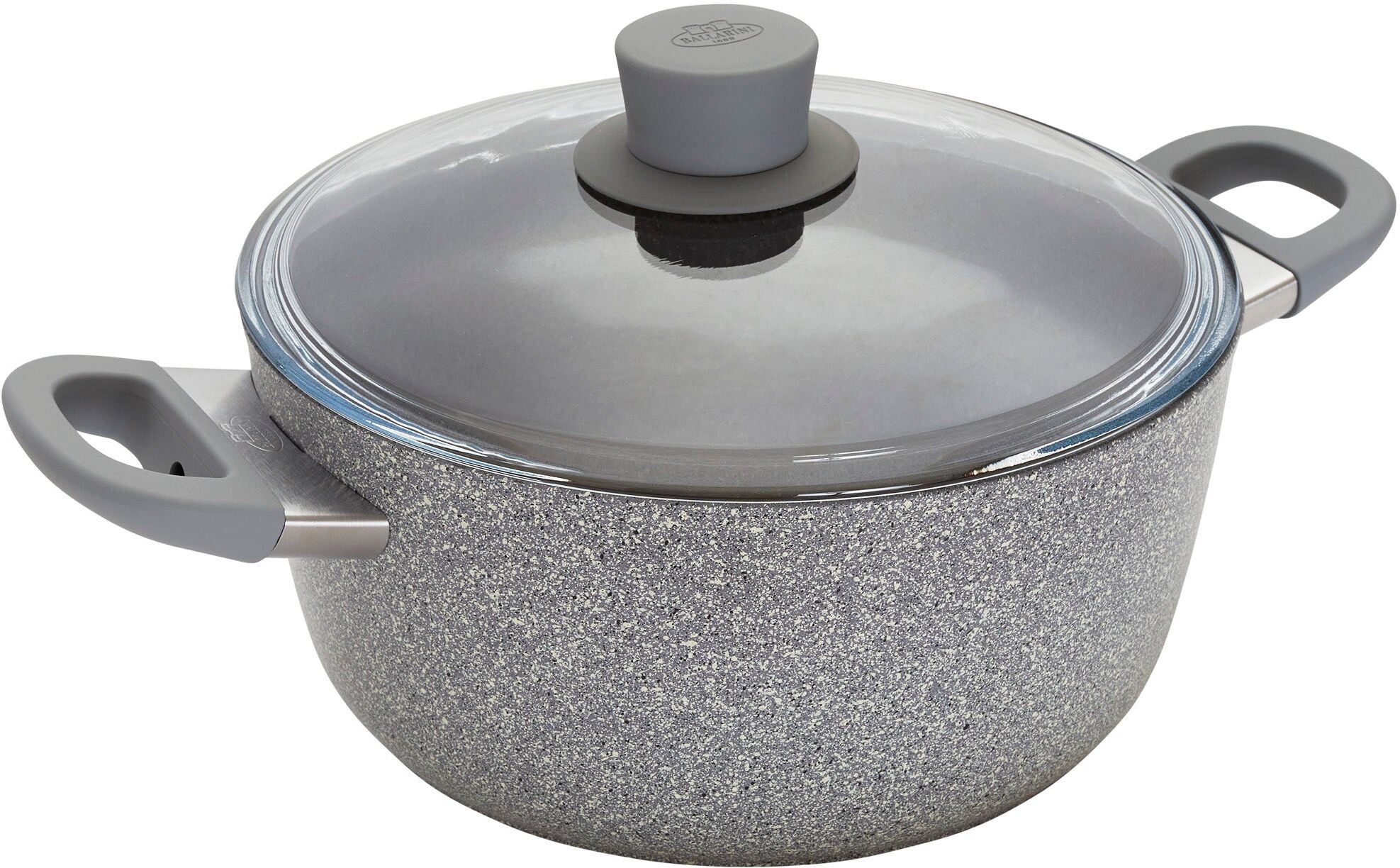 BALLARINI Parma Plus by HENCKELS 4.9-qt Aluminum Nonstick Dutch Oven with Lid, Made in Italy