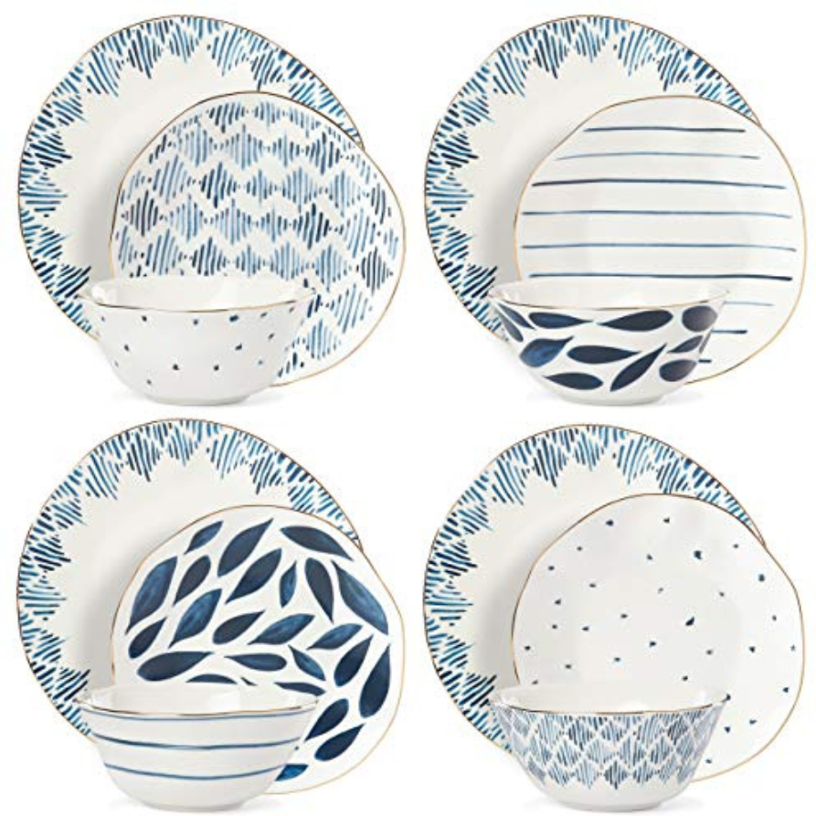 Lenox Blue Bay 12-Piece Dinnerware Set