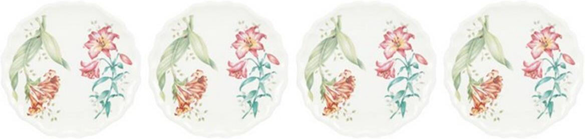 Lenox 856372 Butterfly Meadow Melamine Dinnerware Accent Plate; Set Of 4