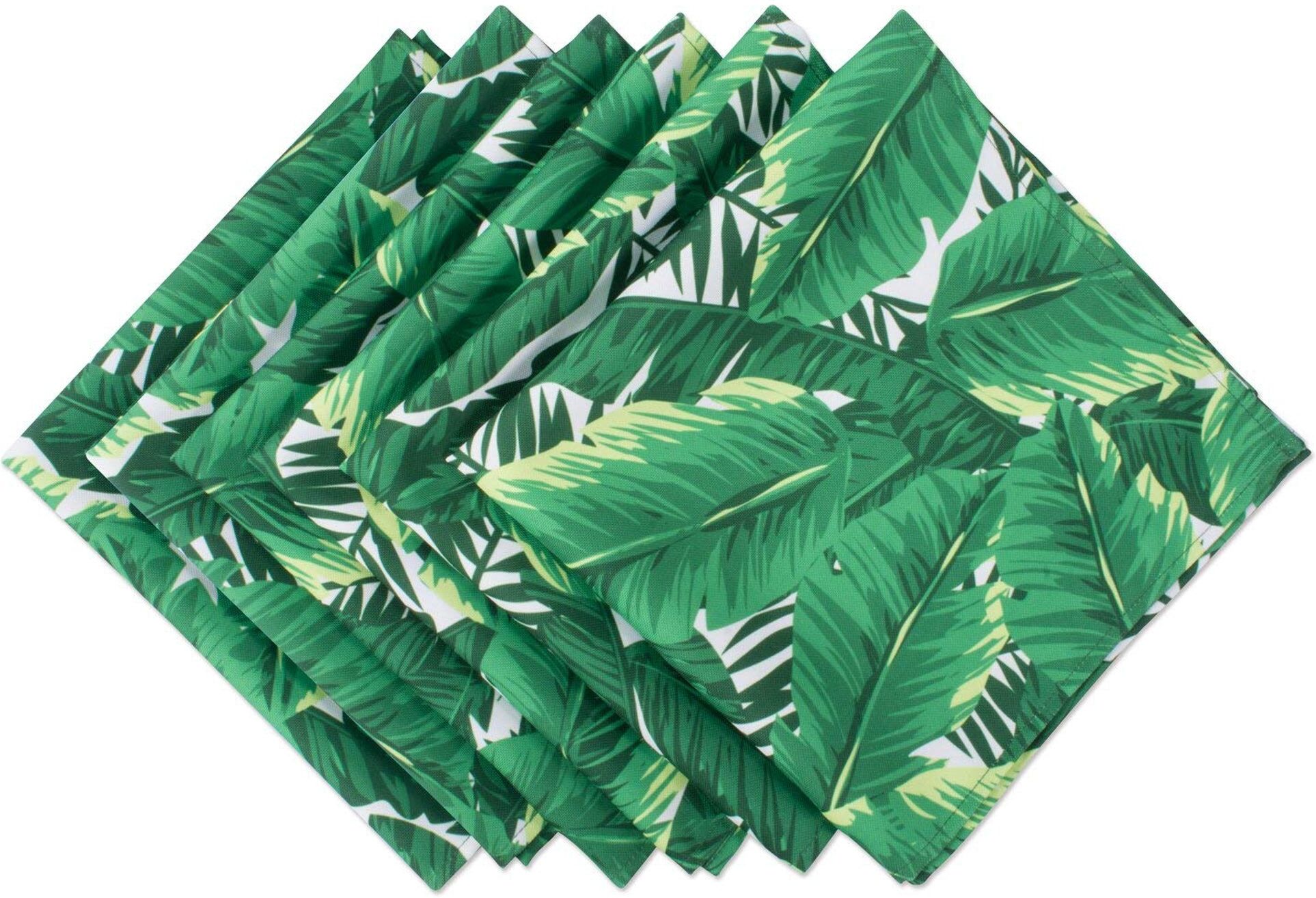 DII Outdoor Banana Leaf Napkin (Set of 6)