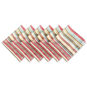 DII Outdoor Summer Stripe Napkin (Set of 6) - multi - Size: 20x20 inches