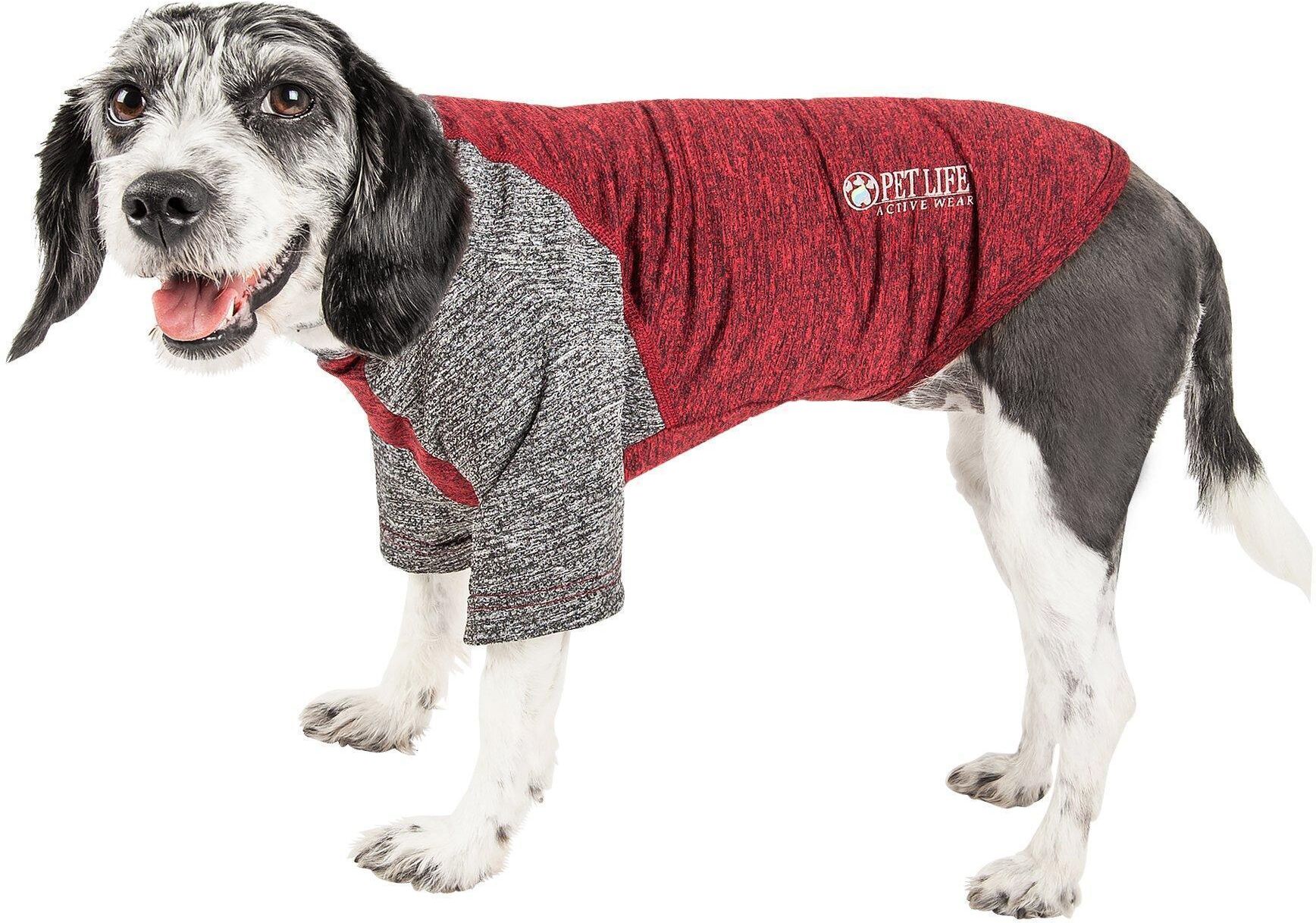 Pet Life Active 'Hybreed' 4-Way-Stretch Fitness Performance Dog T-Shirt Small