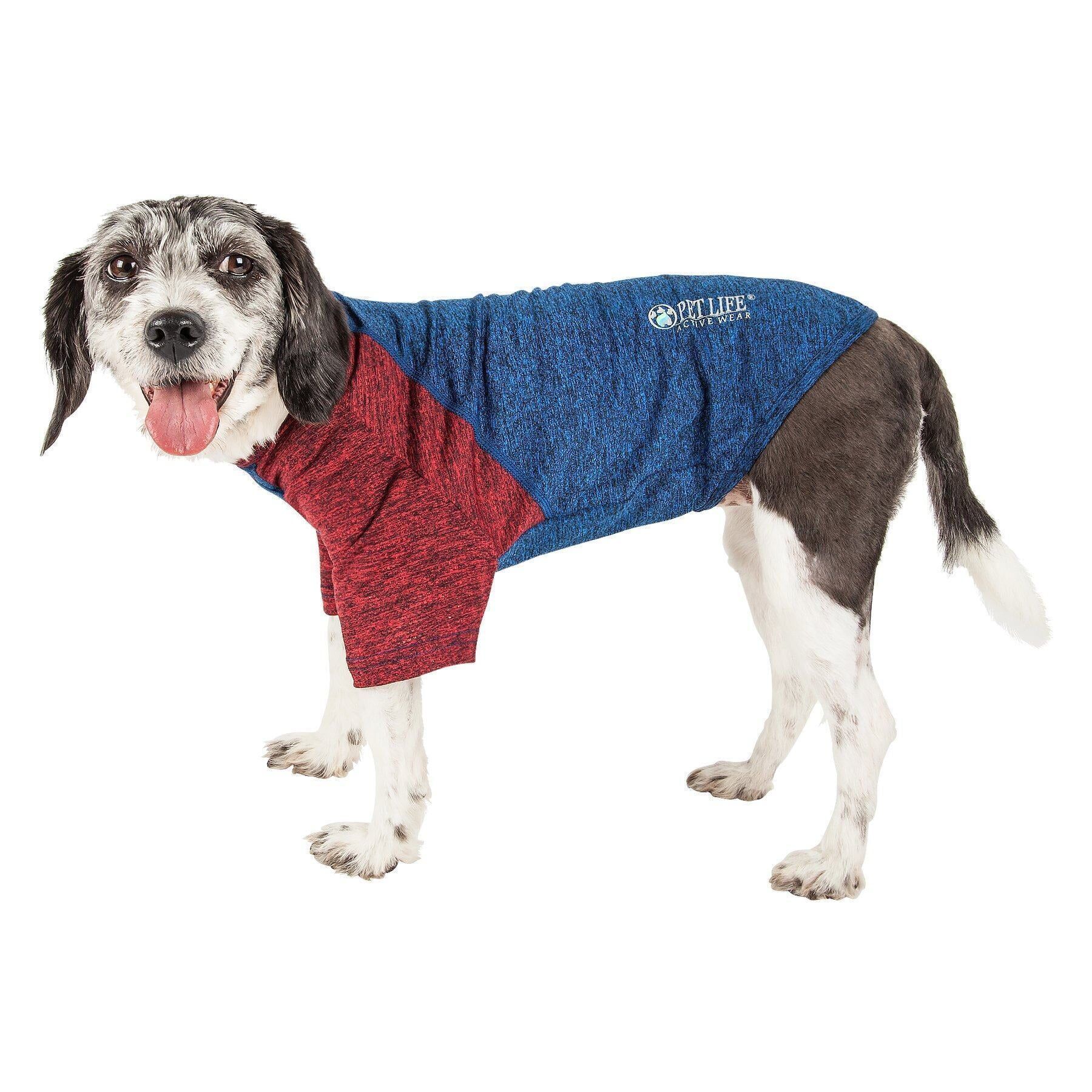 Pet Life Active 'Hybreed' 4-Way-Stretch Fitness Performance Dog T-Shirt Medium