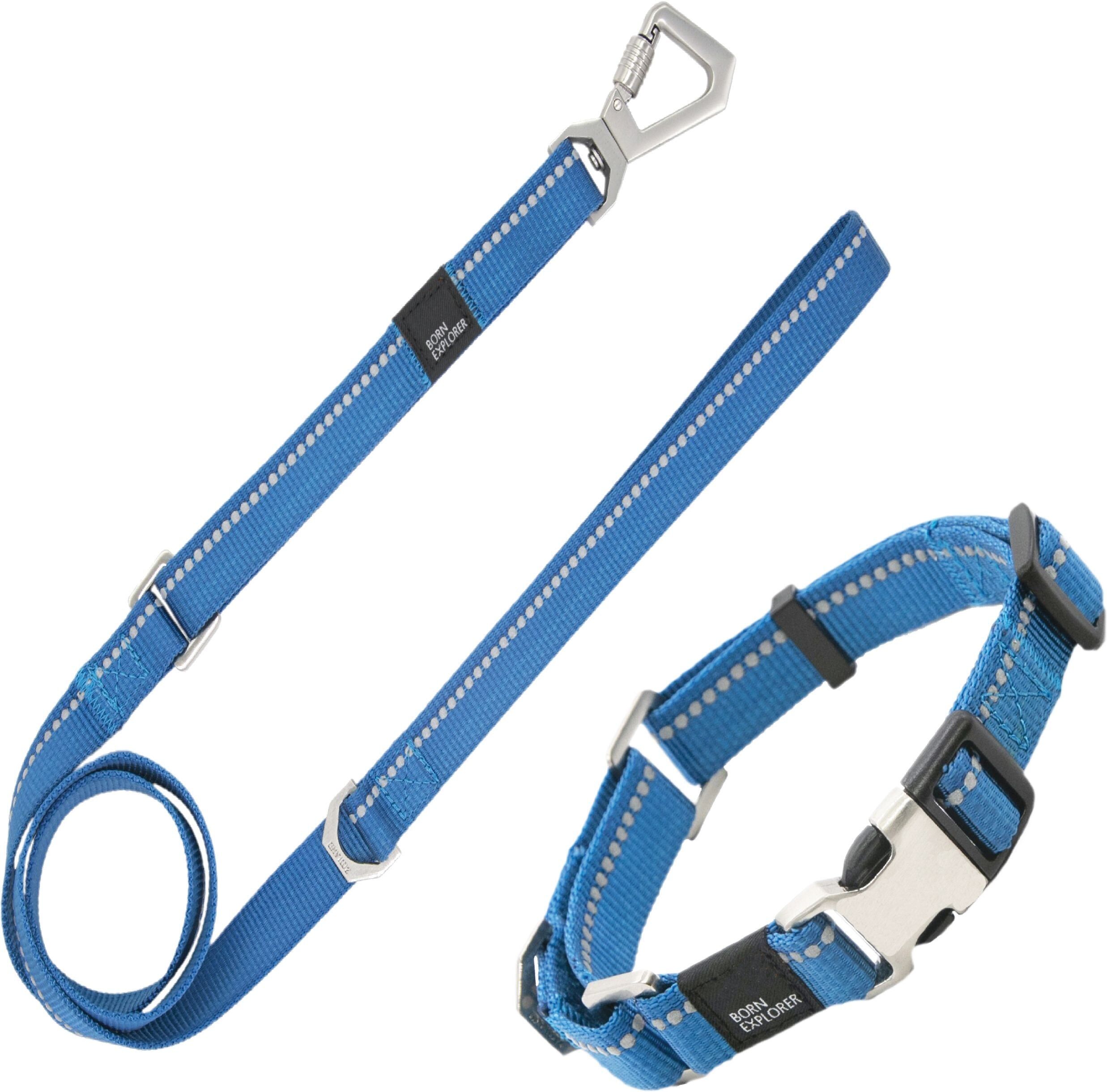 Pet Life 'Advent' Outdoor Series 3M Reflective 2-in-1 Durable Martingale Training Dog Leash and Collar Large