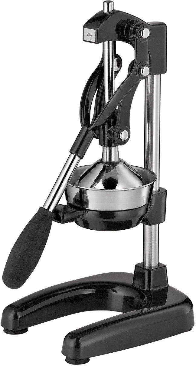 Cilio Amalfi Commercial Grade Manual Citrus Juicer, Extractor, and Juice Press, Black