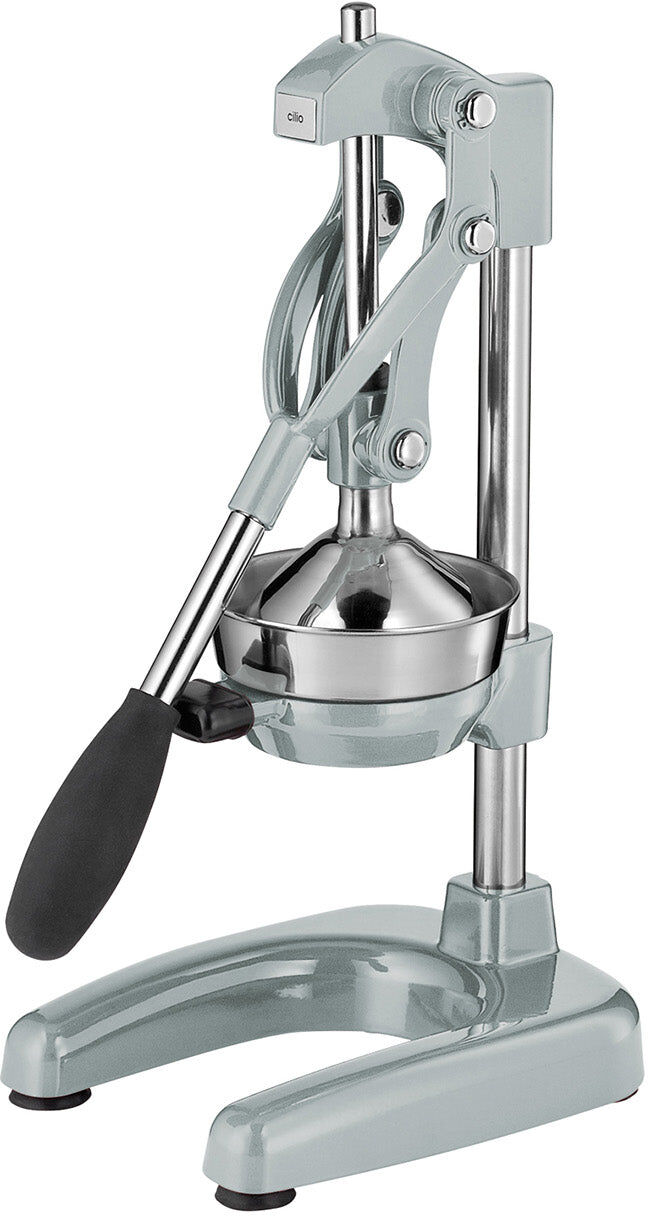 Cilio Amalfi Commercial Grade Manual Citrus Juicer, Extractor, and Juice Press, Cool Gray