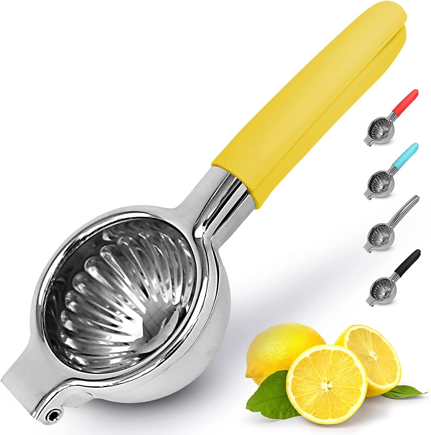 Zulay Kitchen Manual Citrus Press Juicer and Lime Squeezer Stainless Steel