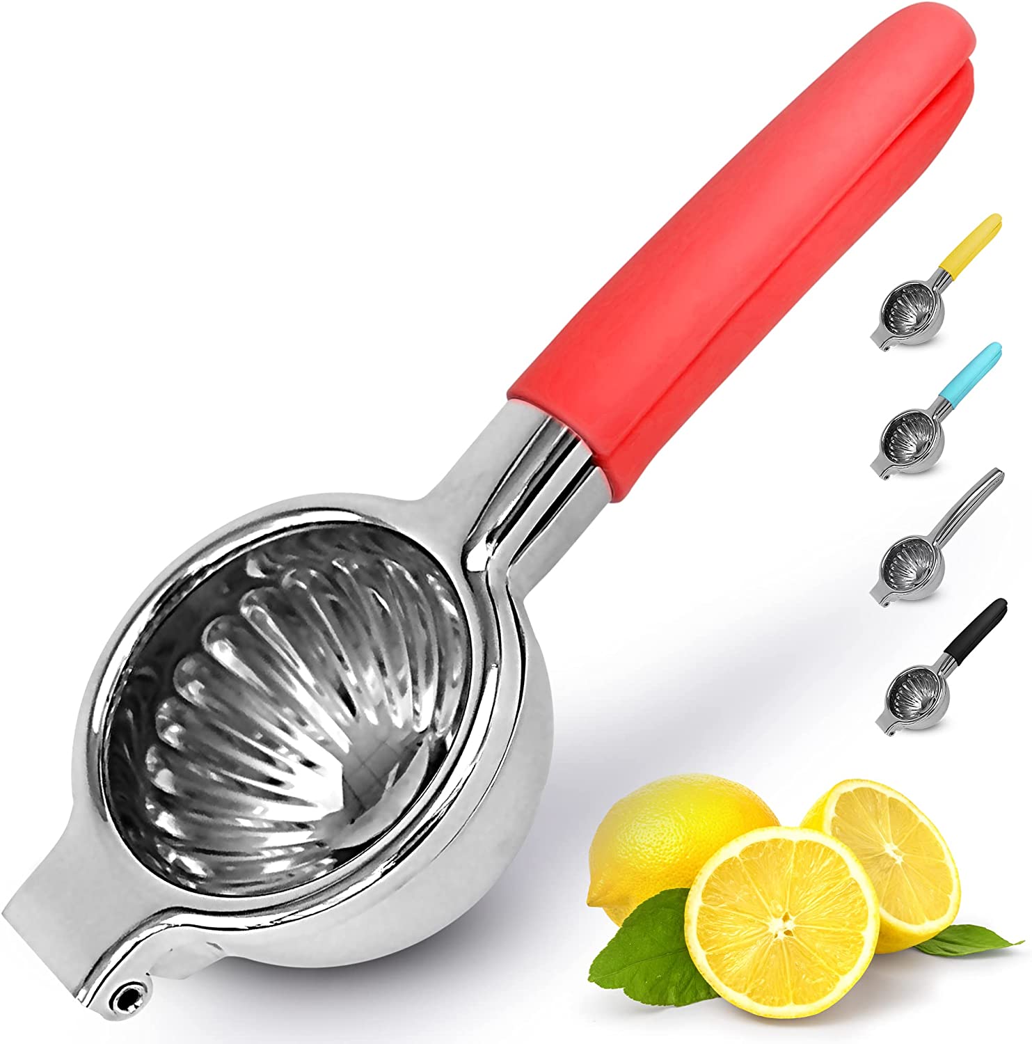 Zulay Kitchen Manual Citrus Press Juicer and Lime Squeezer Stainless Steel