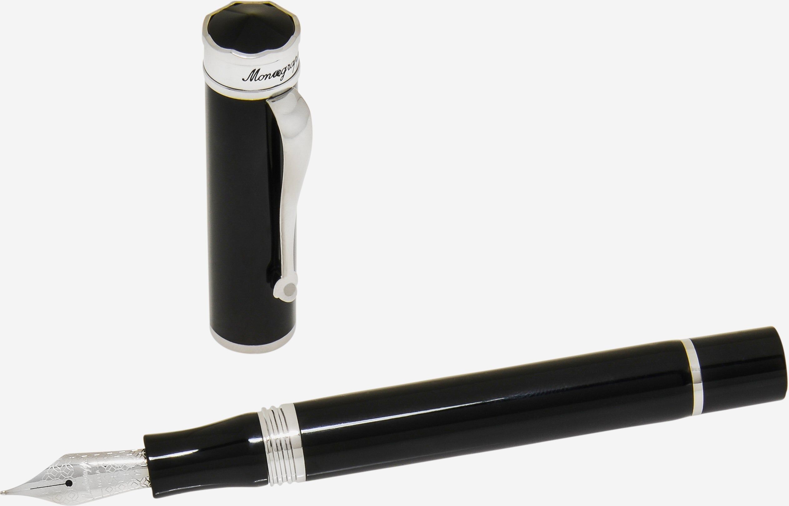 Montegrappa Ducale Black Fountain Pen (M) ISDUR3PC