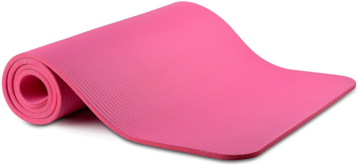 Jupiter Gear 0.3" Thick Yoga and Pilates Exercise Mat with Carrying Strap