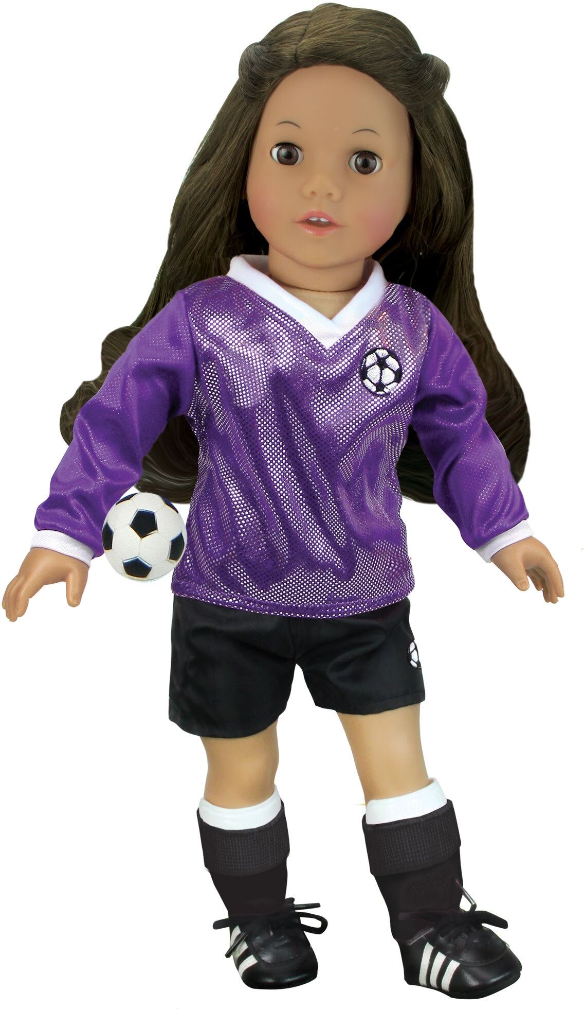 Teamson Sophia's Doll Soccer Outfit 6-Piece Set with Ball for 18" Dolls