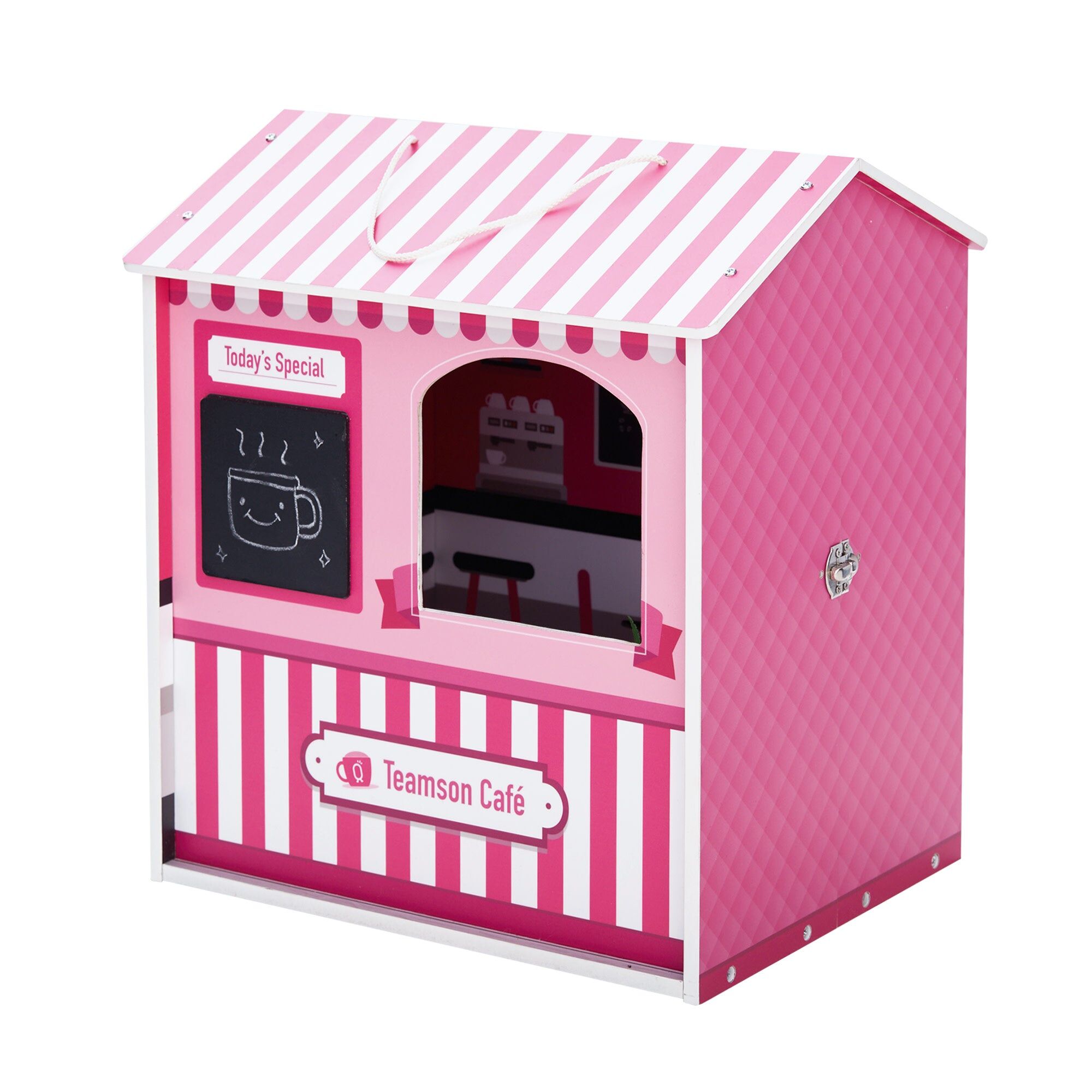 Teamson Kids Kids 'Dreamland' Wooden Pink Café Doll House Toy TD-12953A