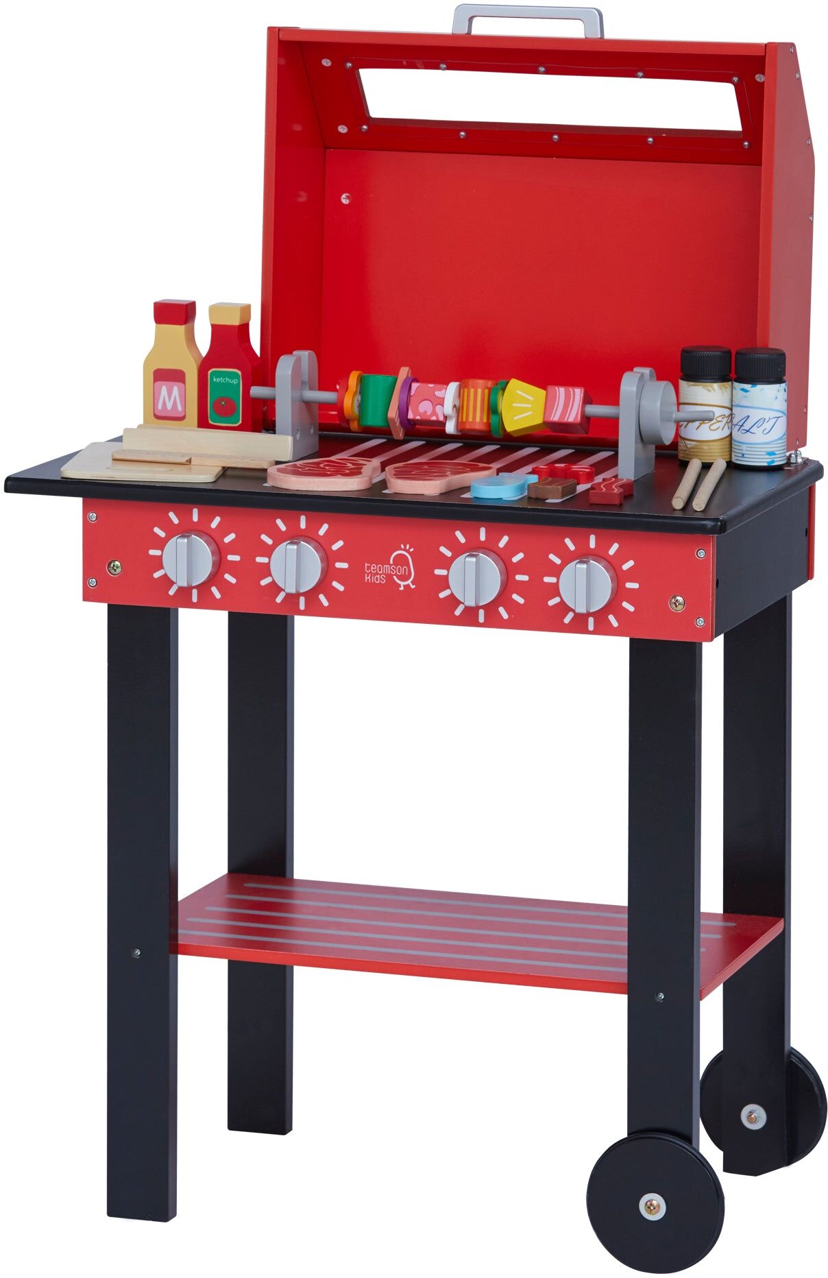 Teamson Kids - Little Helper Backyard BBQ Play Stand Play Kitchen